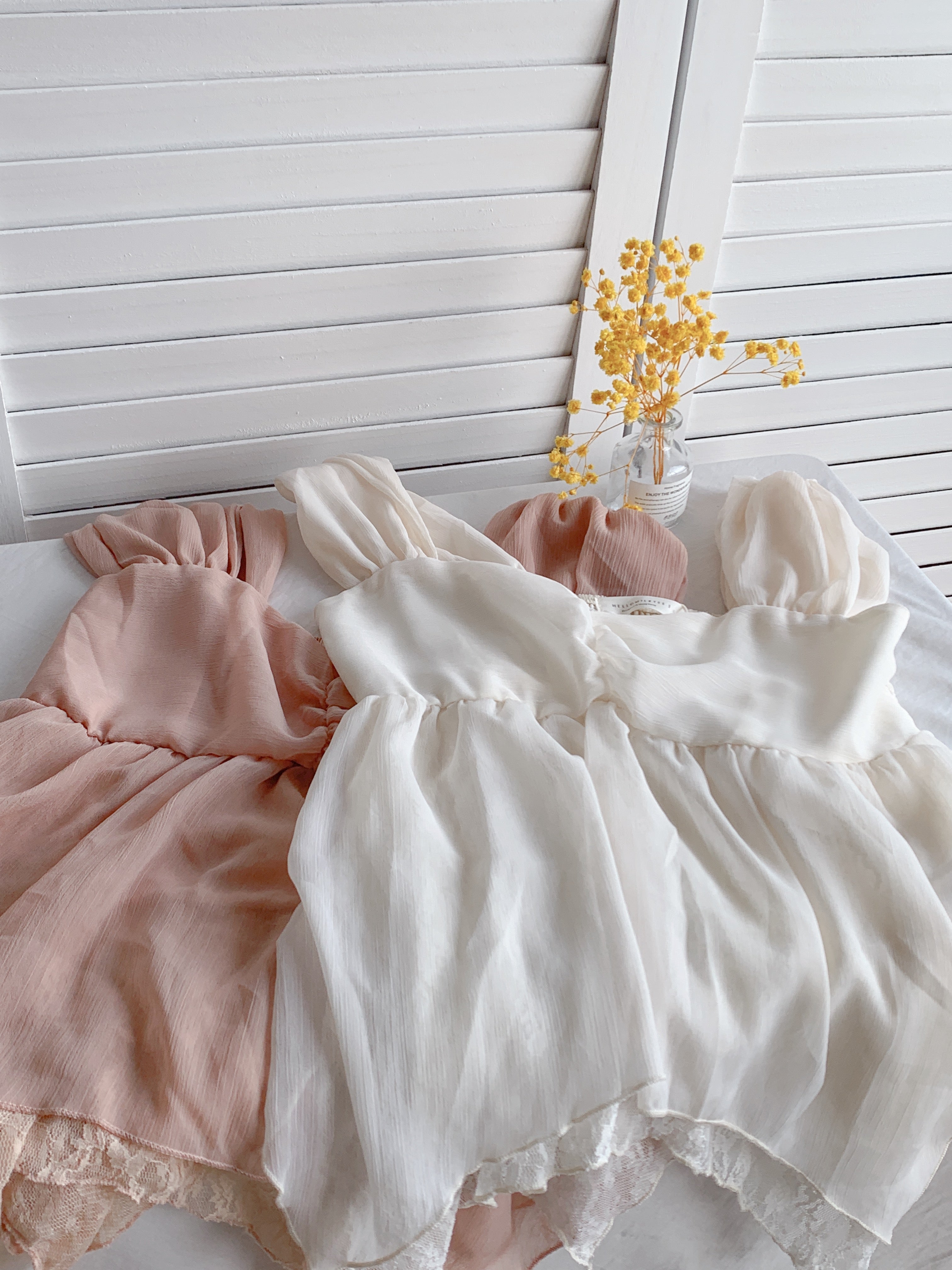 HELLO MILK TEE- 86606  仙氣小衫