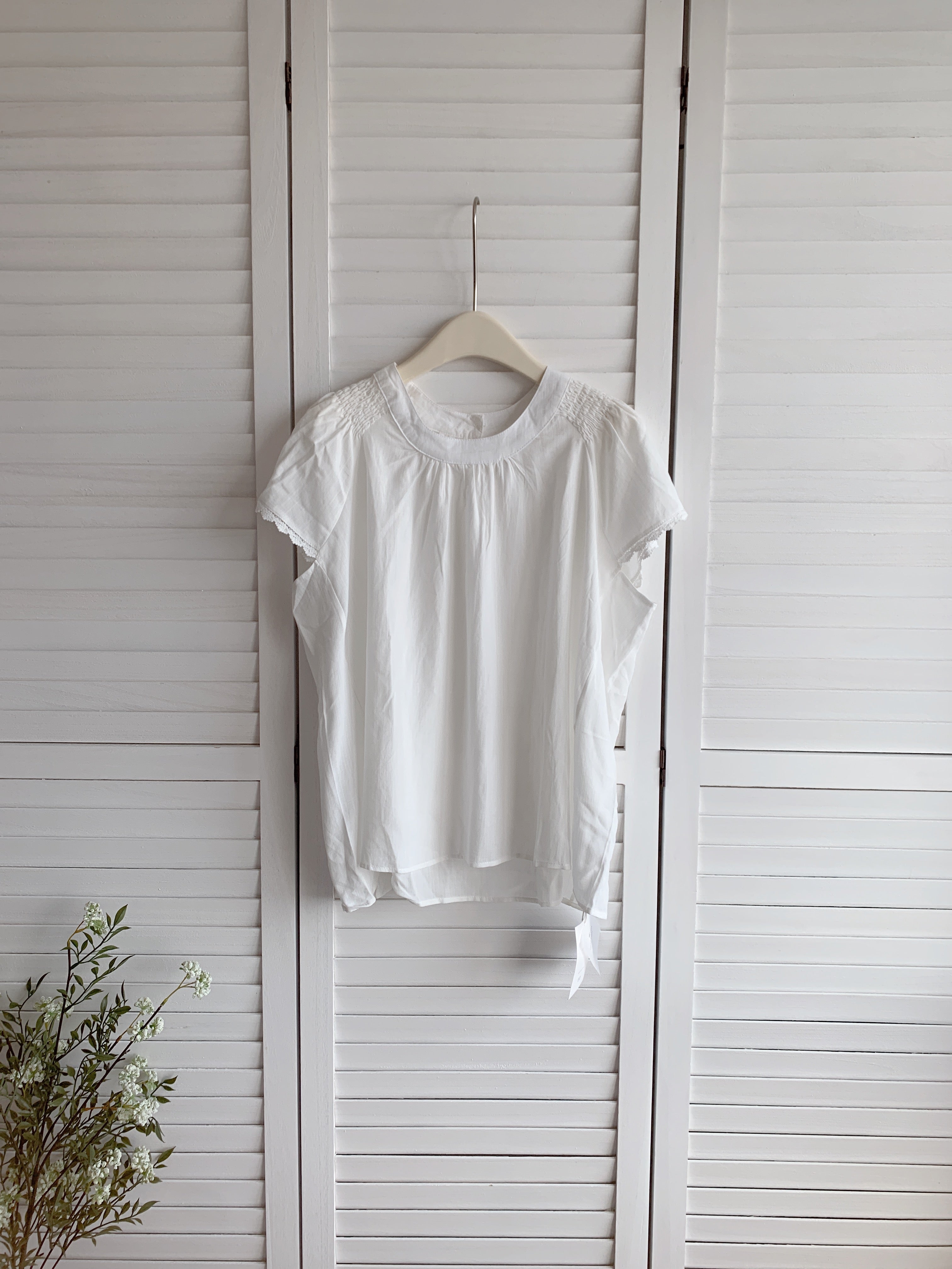 HELLO MILK TEE- 86628  簡約小衫