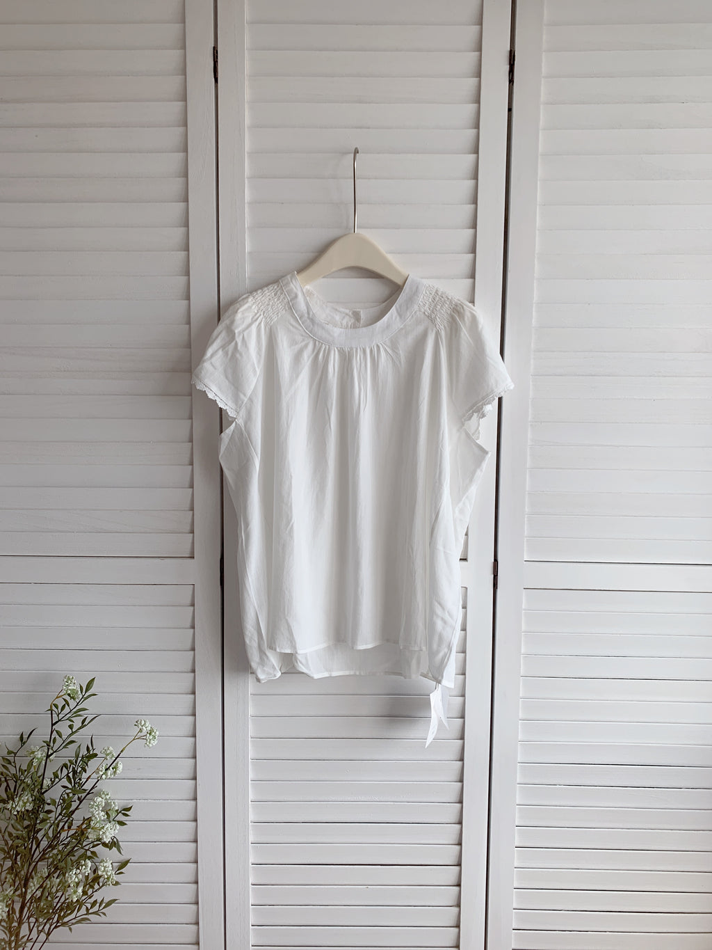 HELLO MILK TEE- 86628  簡約小衫