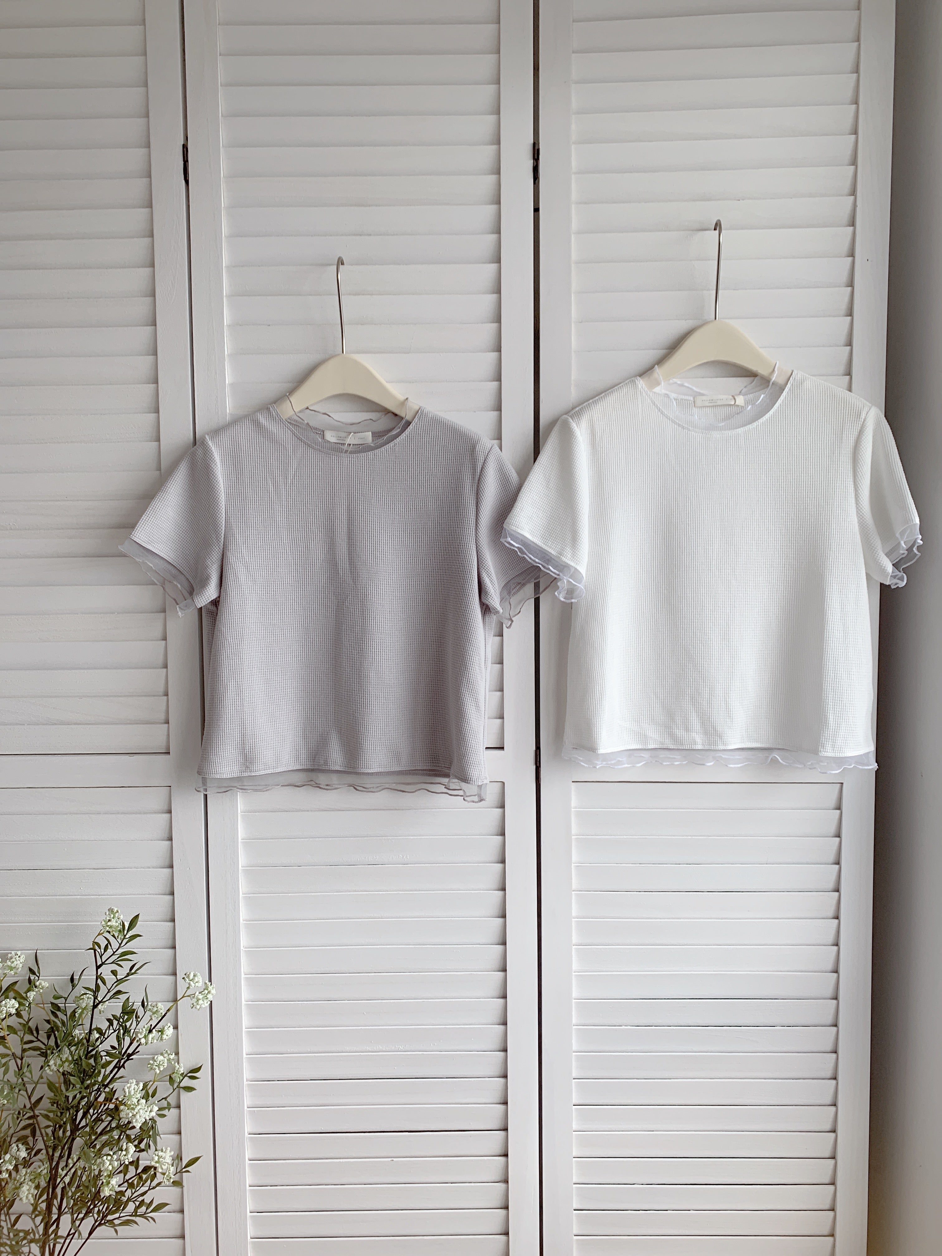 HELLO MILK TEE- 86633  百搭小衫
