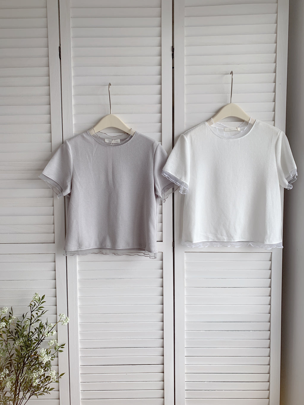 HELLO MILK TEE- 86633  百搭小衫