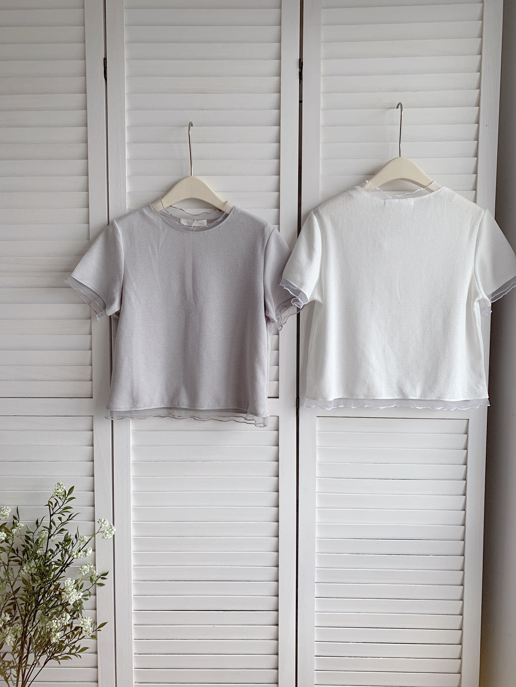 HELLO MILK TEE- 86633  百搭小衫
