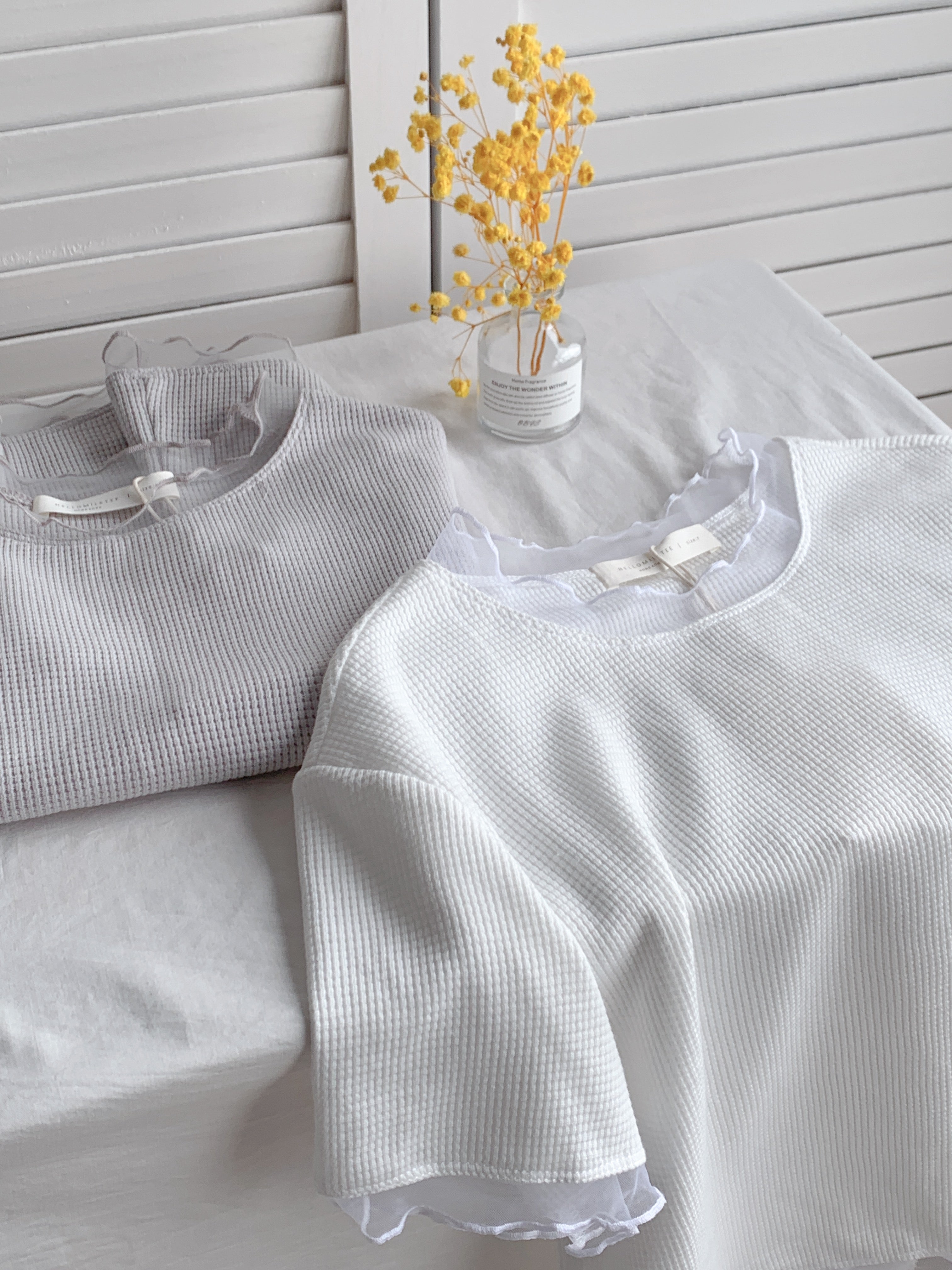 HELLO MILK TEE- 86633  百搭小衫