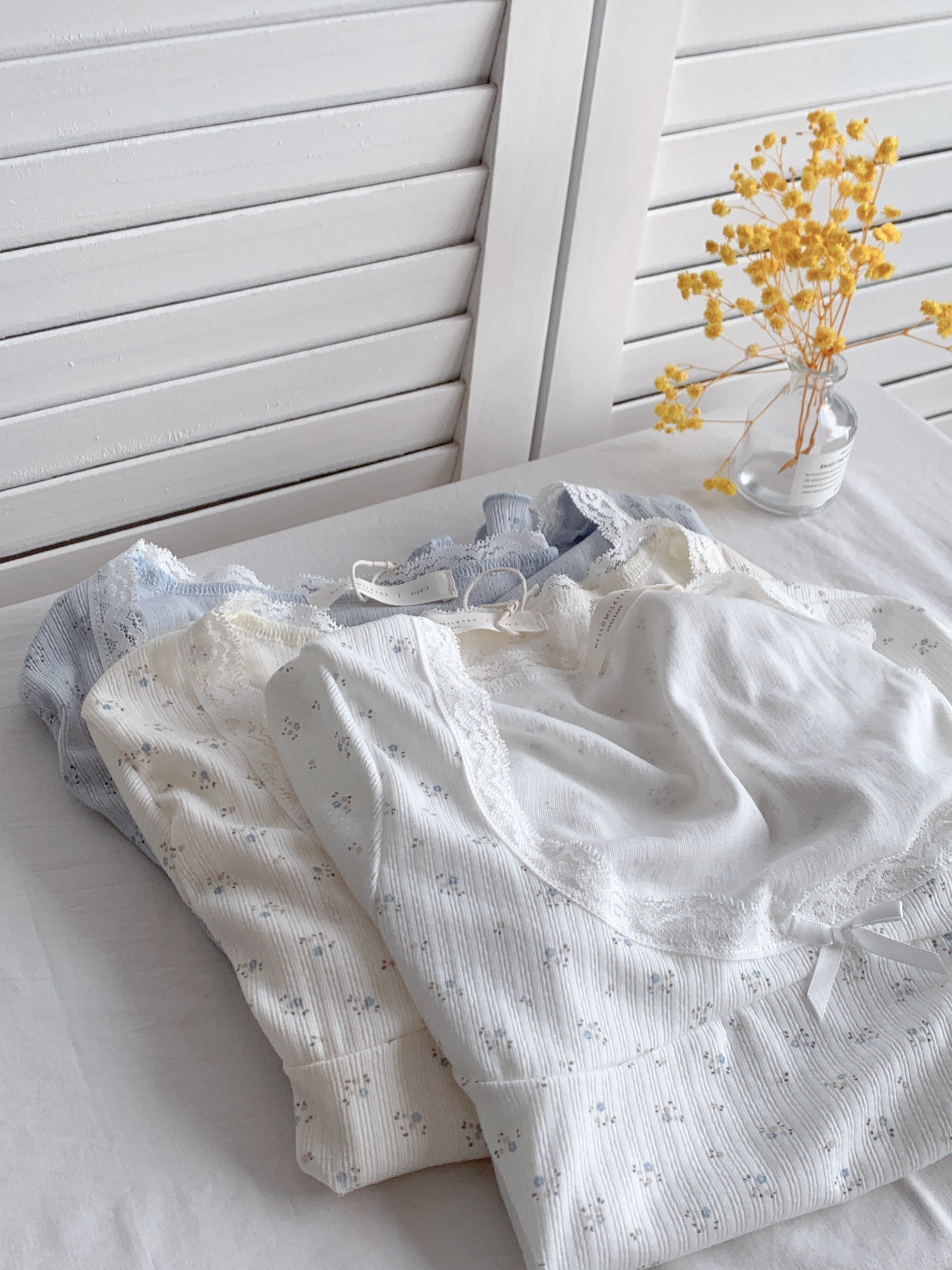 HELLO MILK TEE- 86583  方領上衣