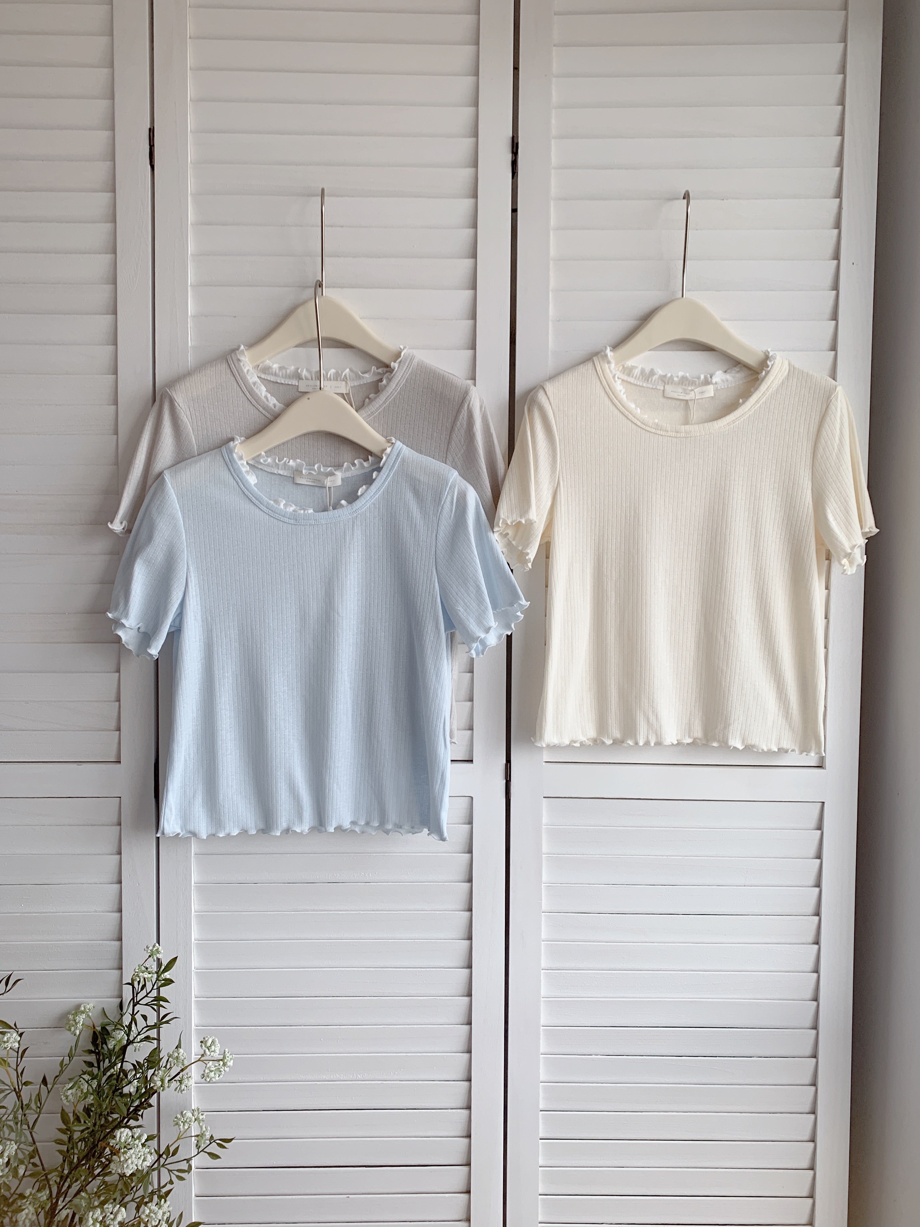 HELLO MILK TEE- 86644   百搭小衫