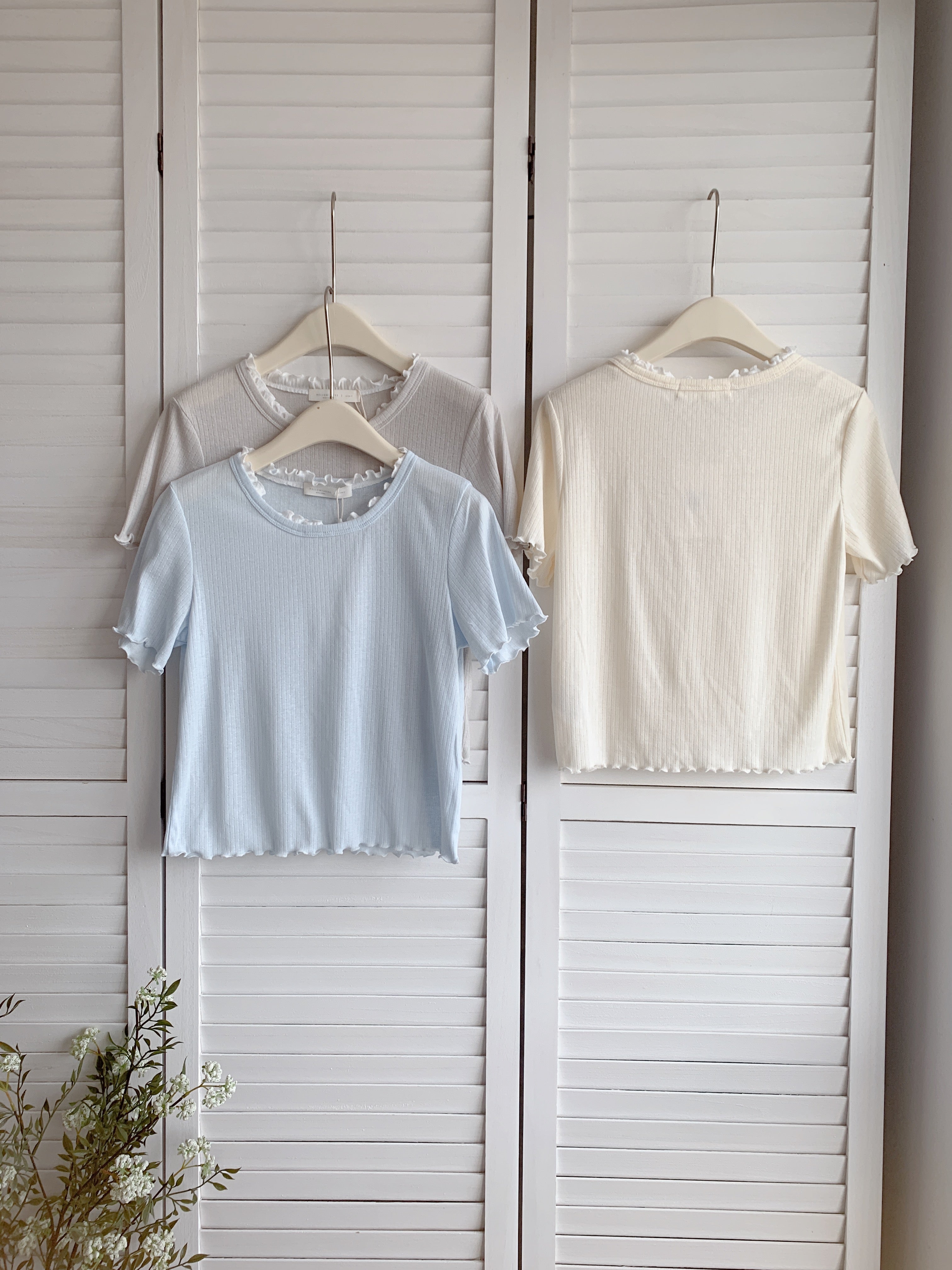 HELLO MILK TEE- 86644   百搭小衫