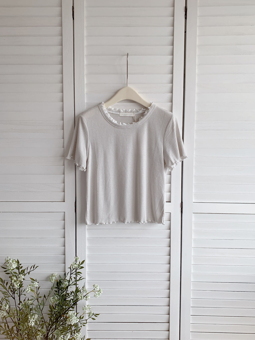 HELLO MILK TEE- 86644   百搭小衫