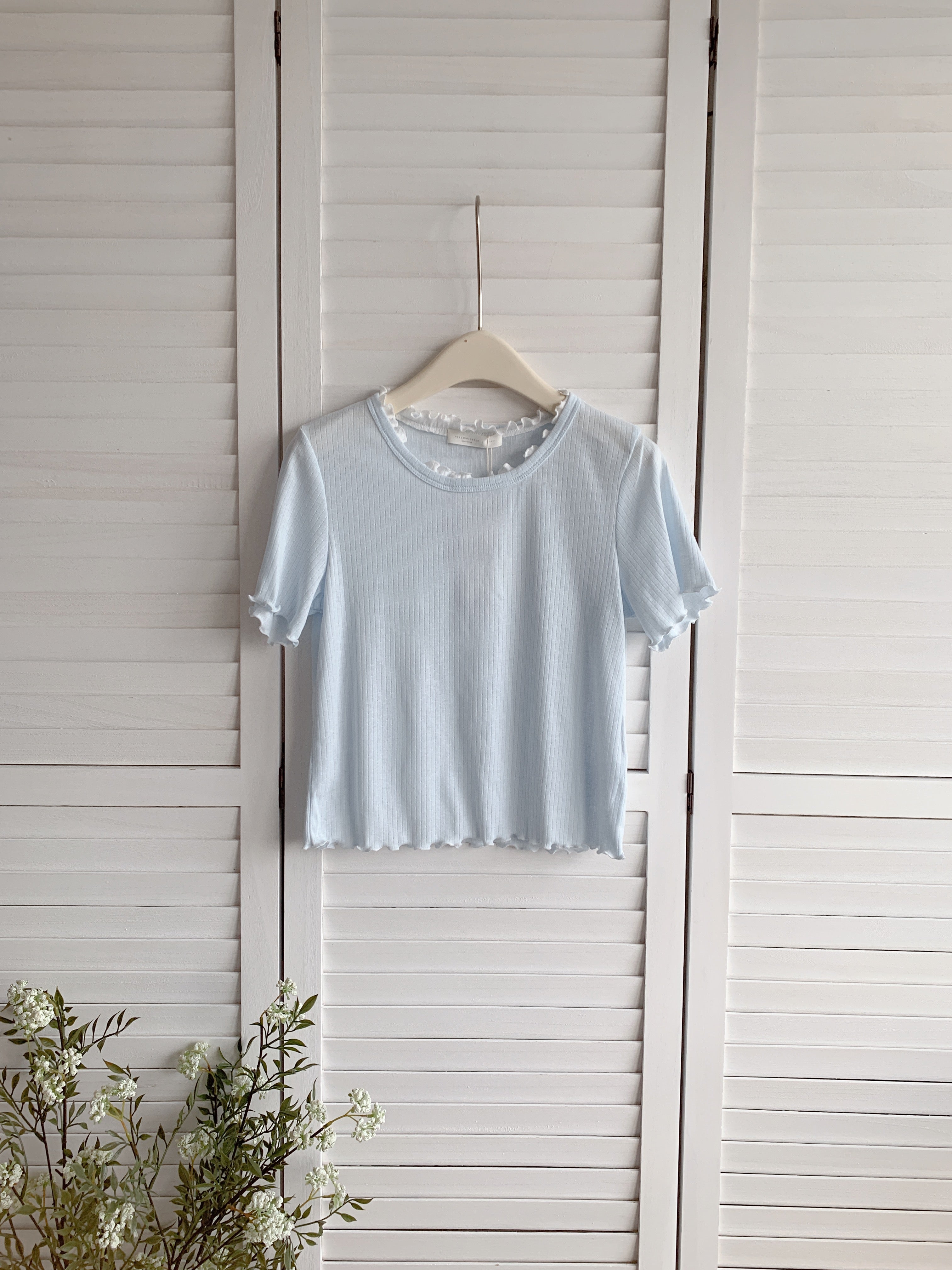 HELLO MILK TEE- 86644   百搭小衫