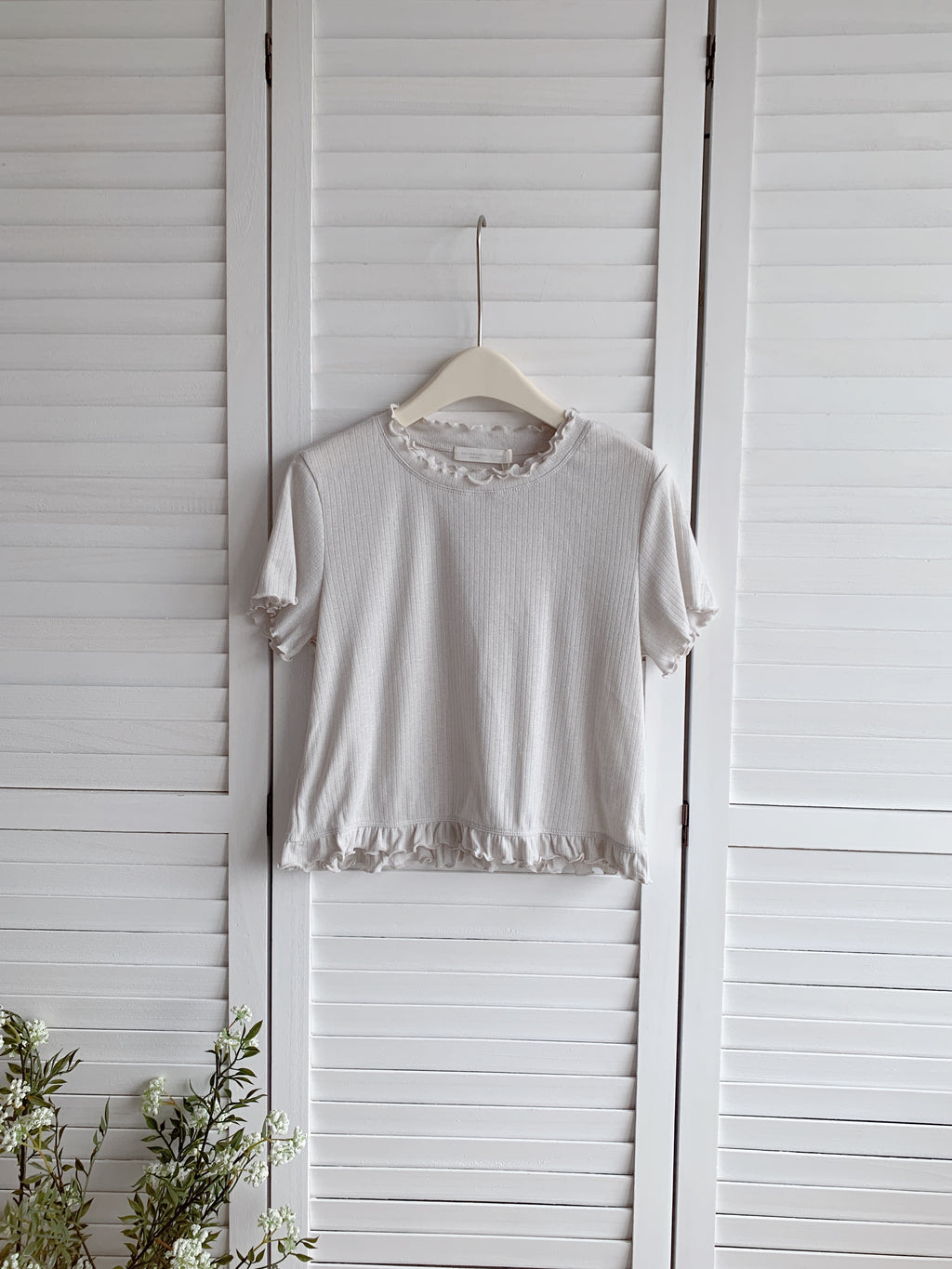 HELLO MILK TEE- 86643   簡約小衫