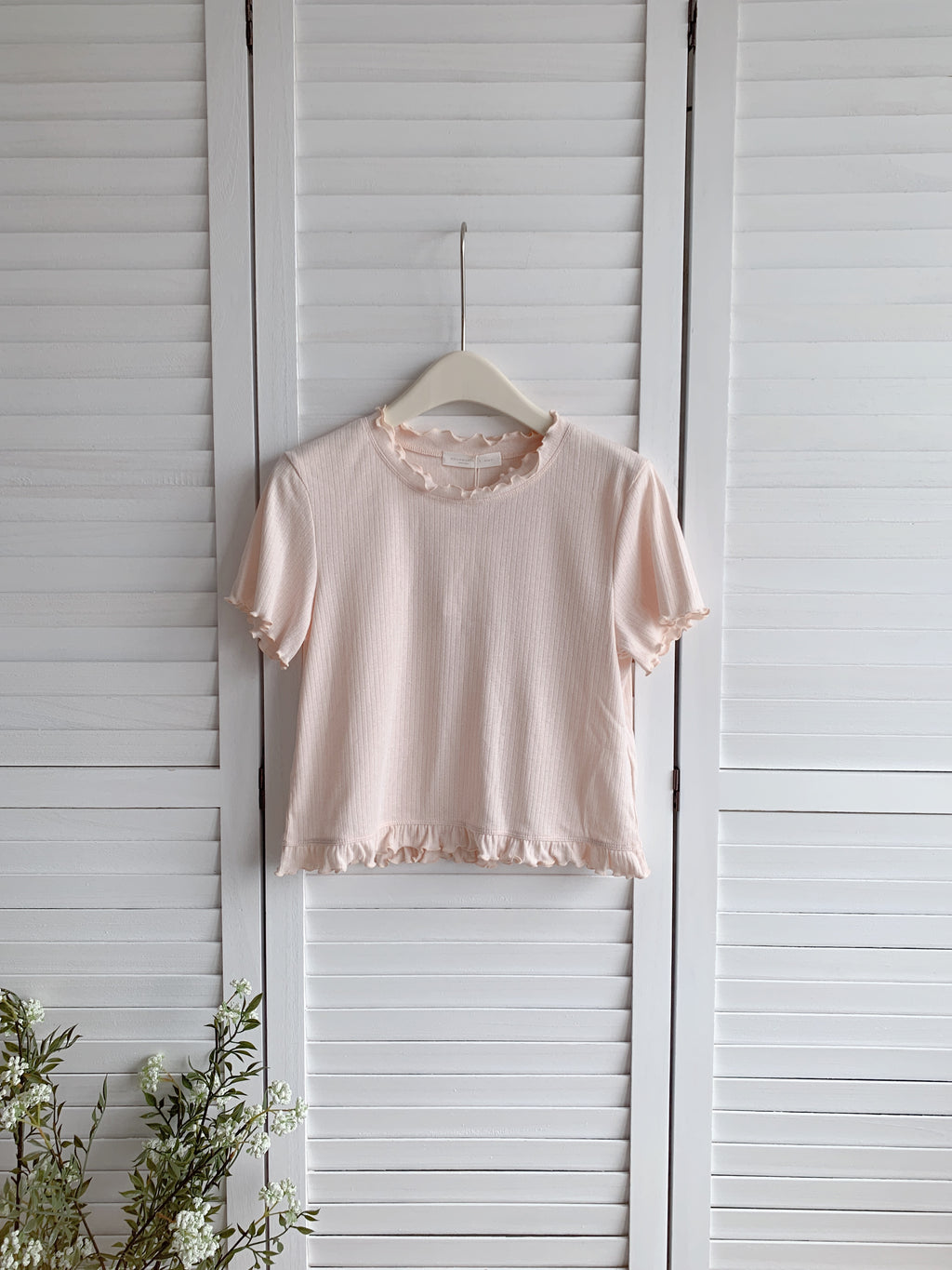 HELLO MILK TEE- 86643   簡約小衫
