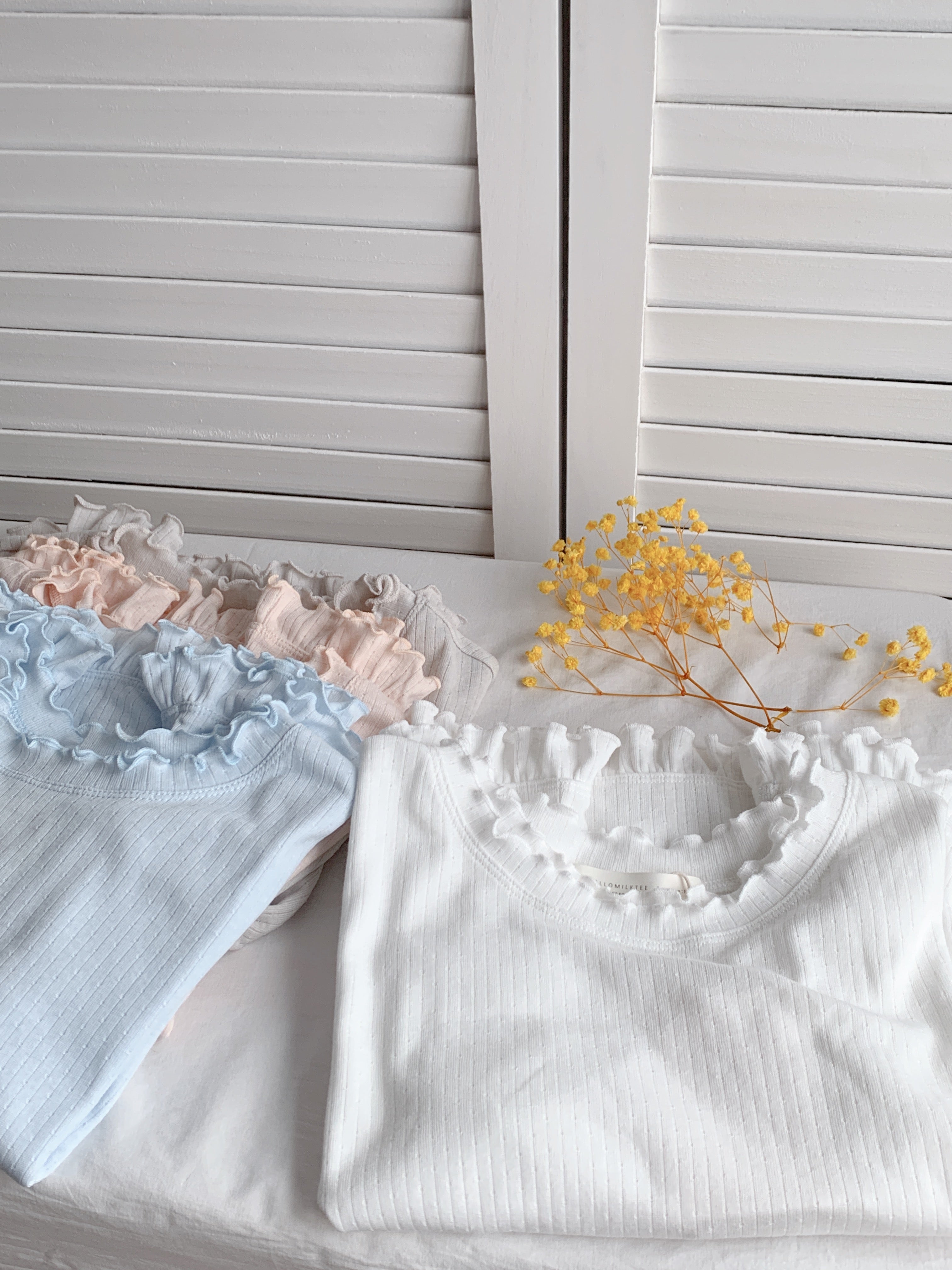HELLO MILK TEE- 86643   簡約小衫