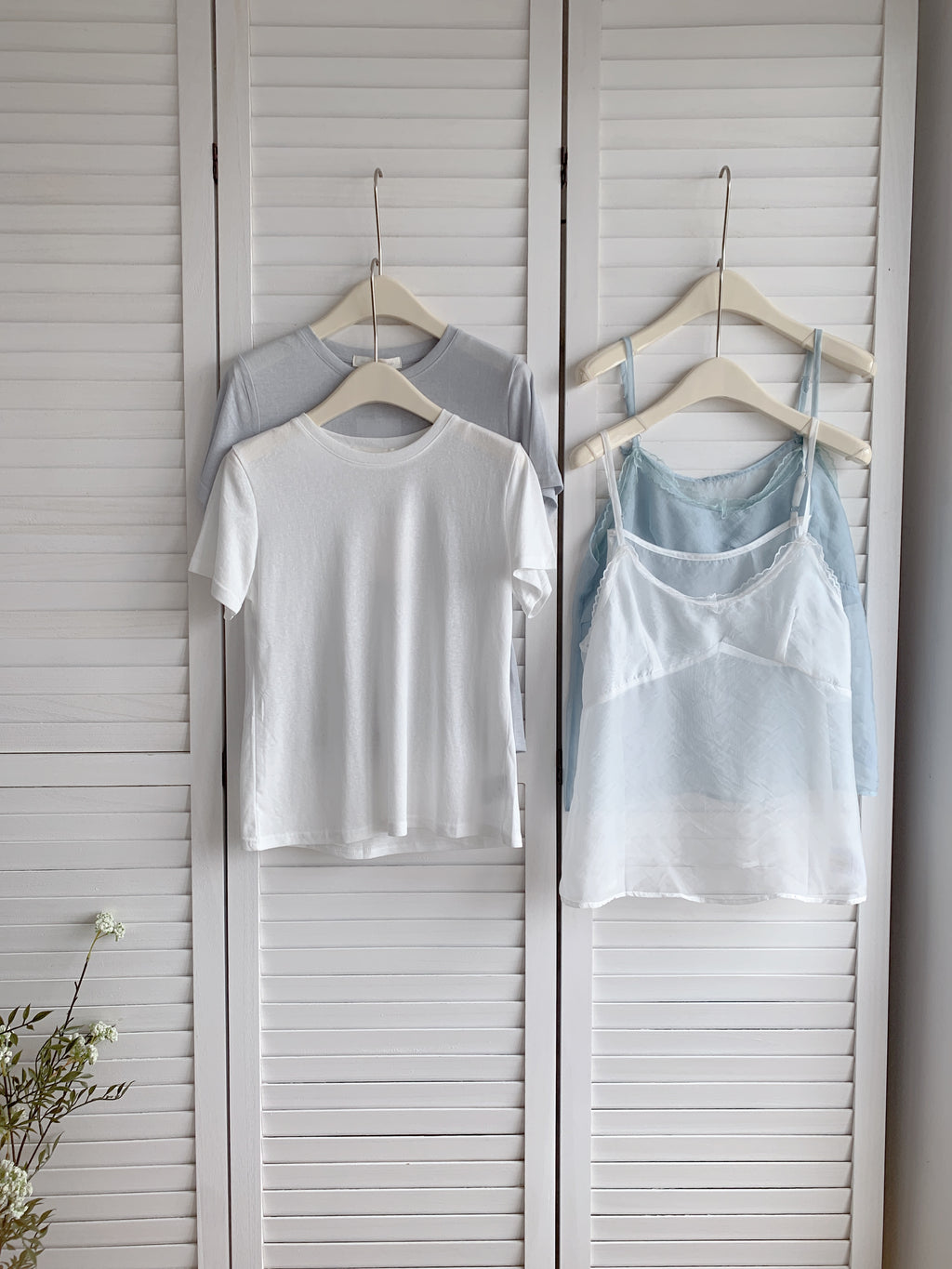 HELLO MILK TEE- 86624   短袖兩件套