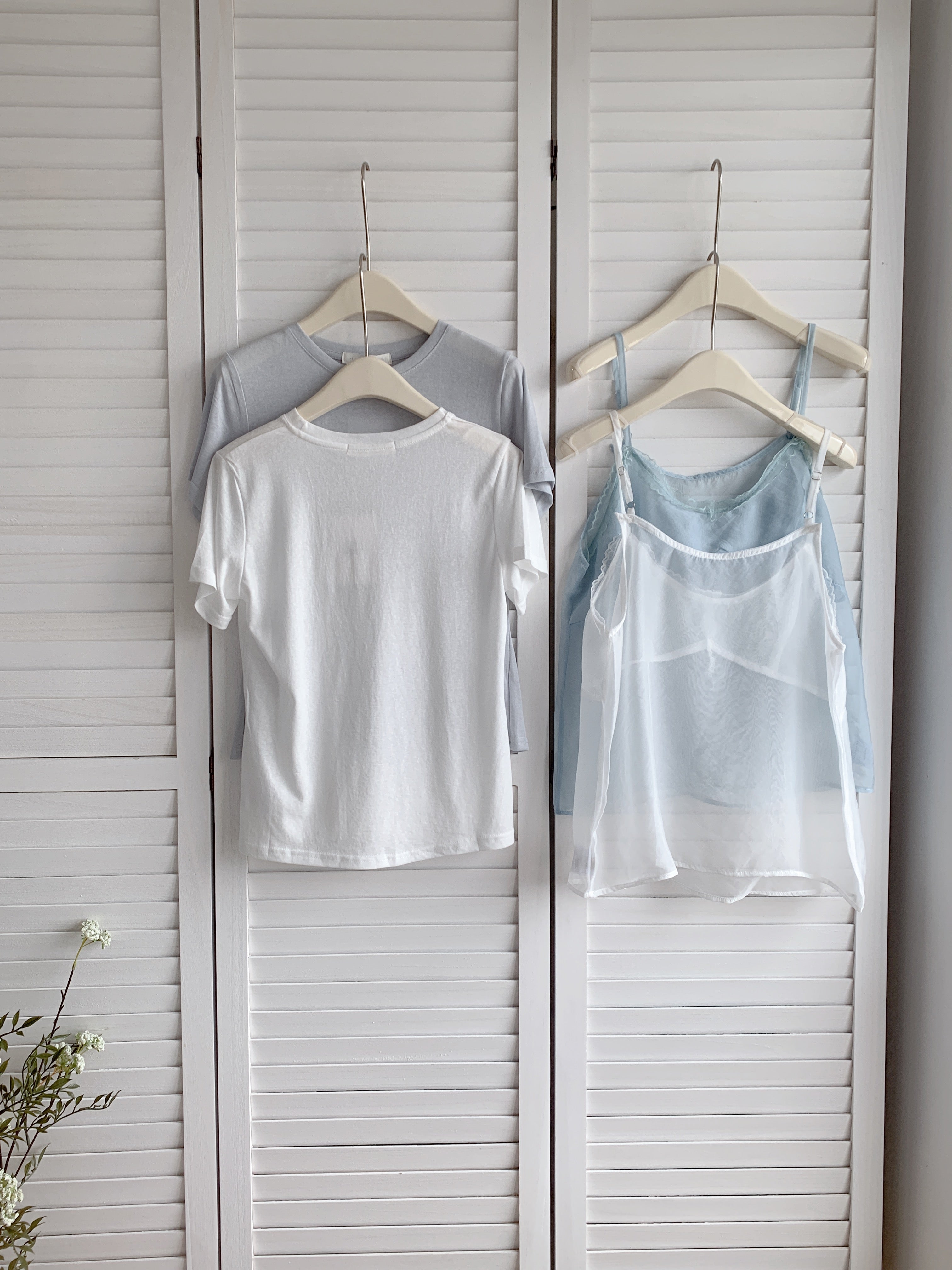 HELLO MILK TEE- 86624   短袖兩件套