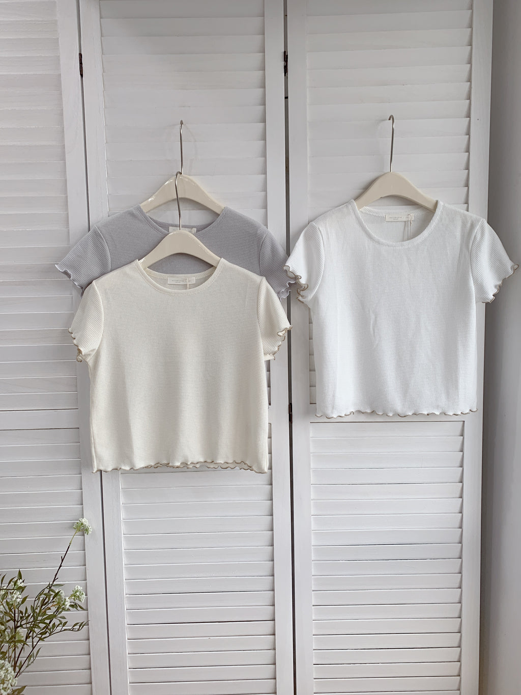 HELLO MILK TEE- 86687   圓領上衣