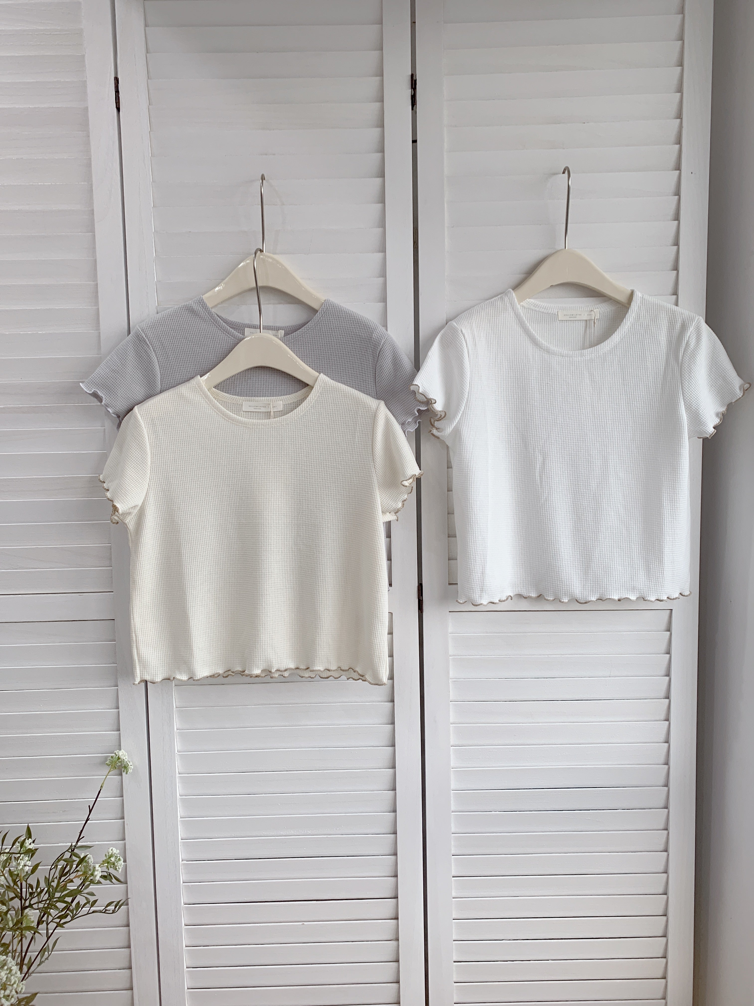 HELLO MILK TEE- 86687   圓領上衣