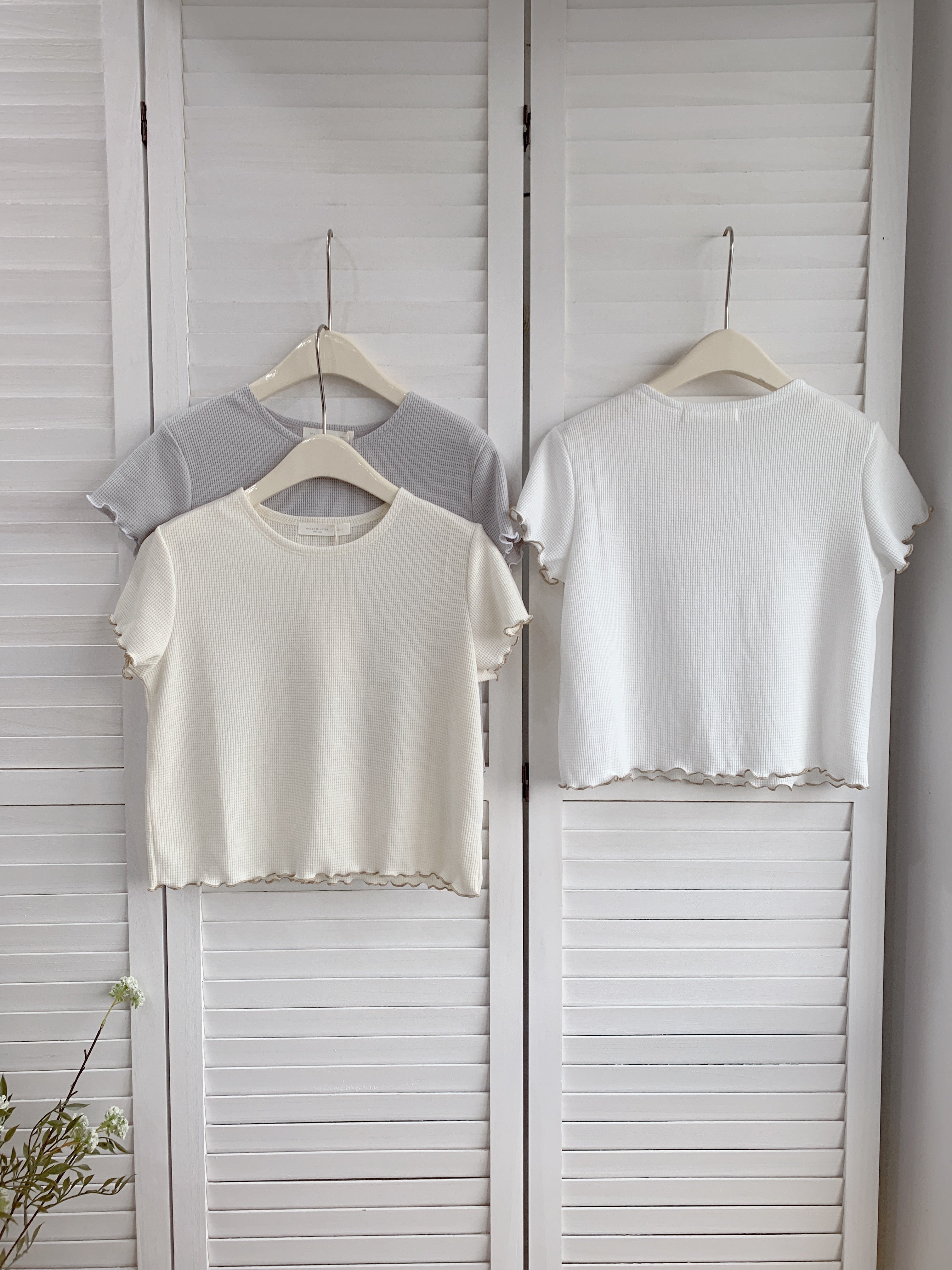 HELLO MILK TEE- 86687   圓領上衣