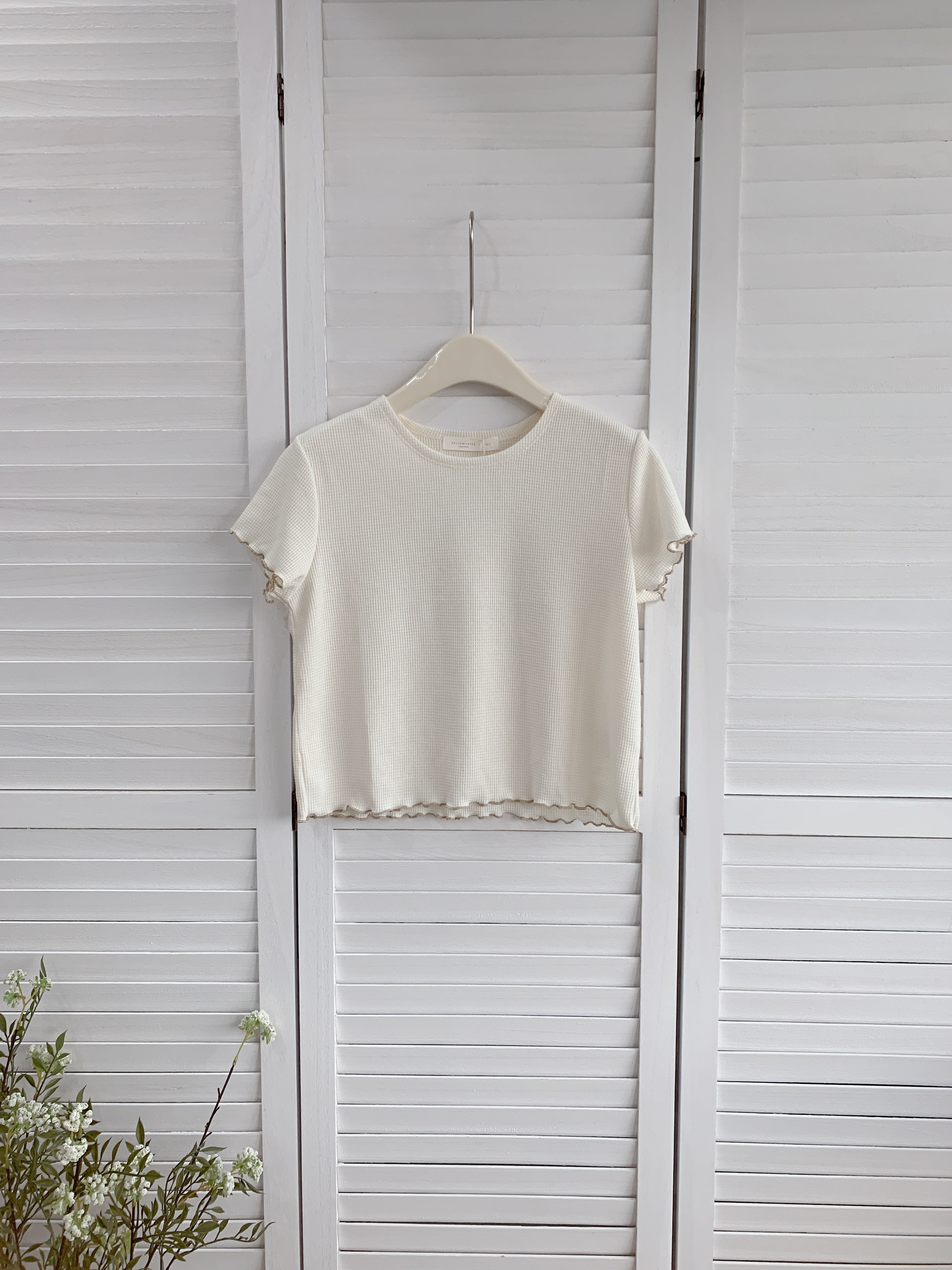 HELLO MILK TEE- 86687   圓領上衣