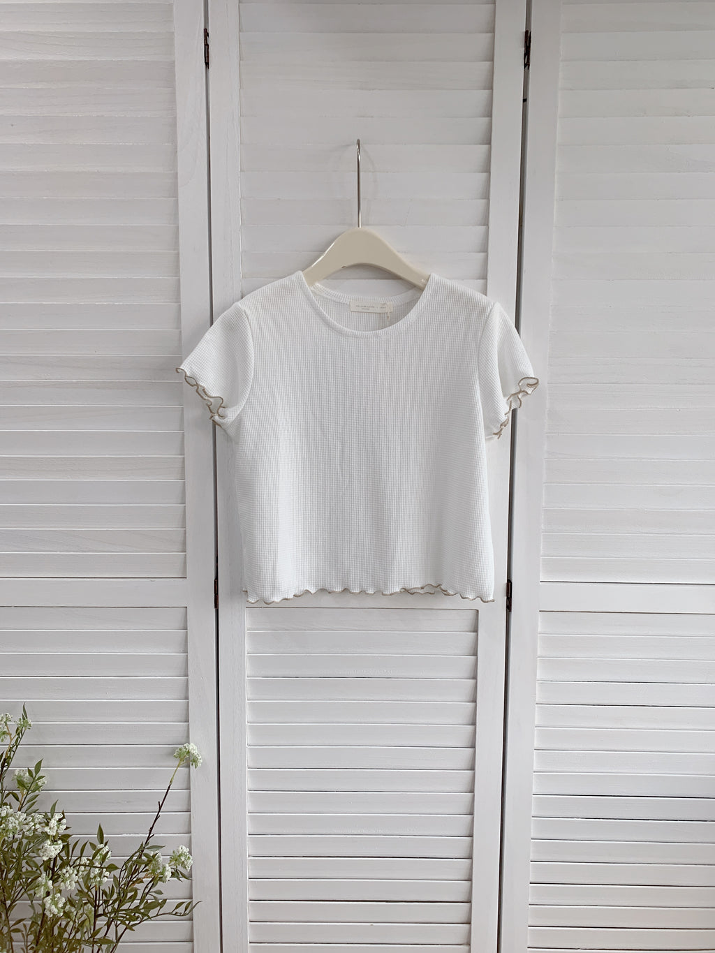 HELLO MILK TEE- 86687   圓領上衣