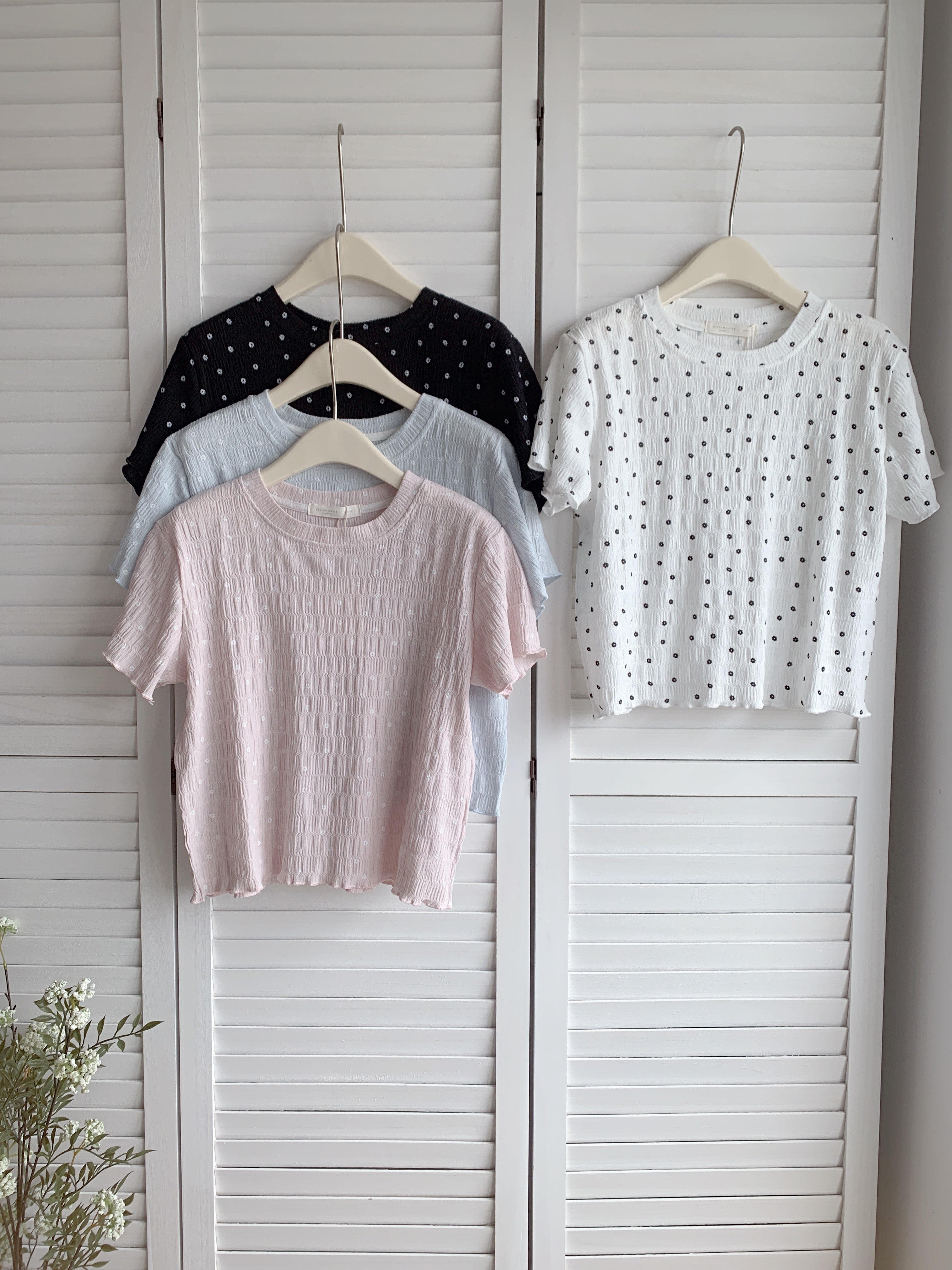 HELLO MILK TEE- 86692   簡約短袖衫