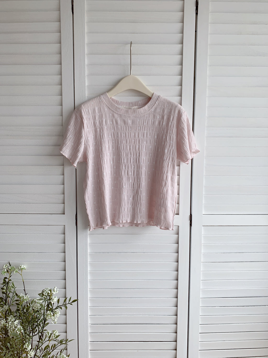 HELLO MILK TEE- 86692   簡約短袖衫
