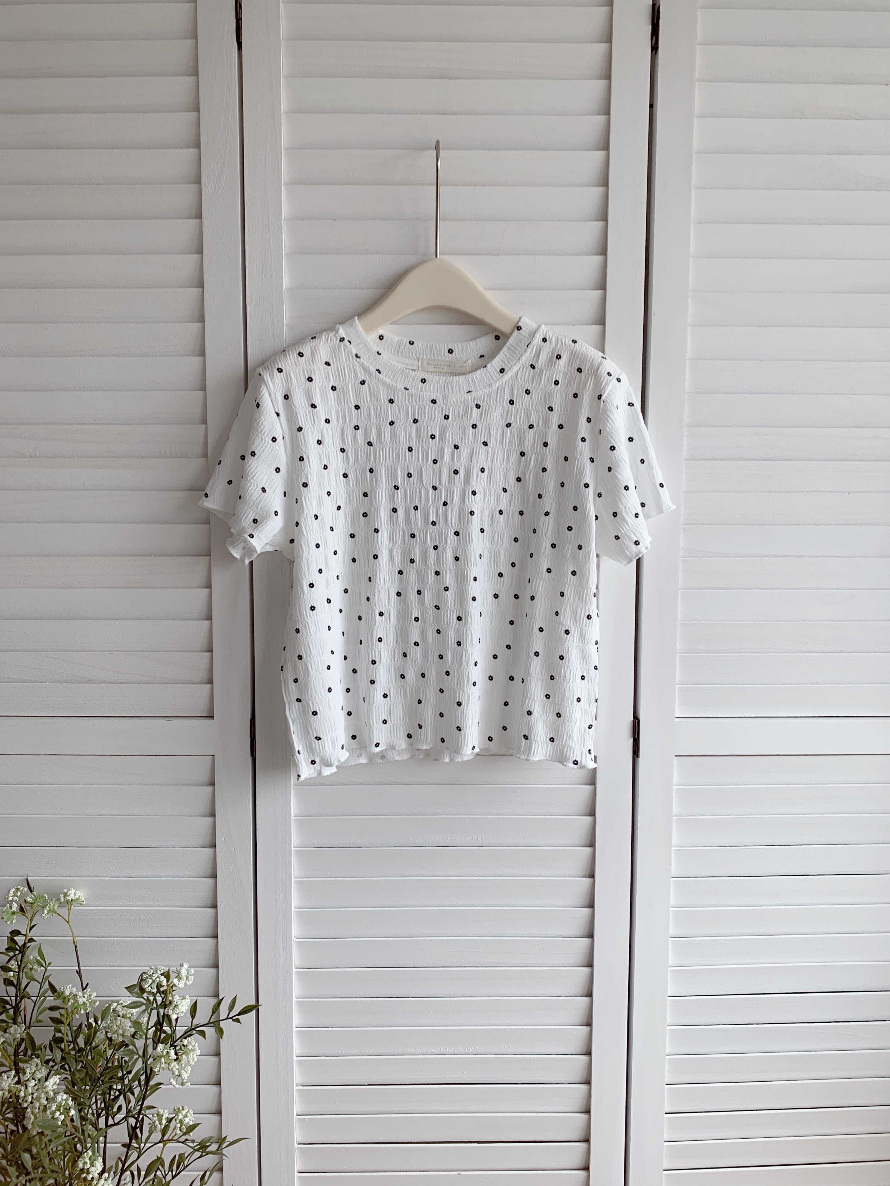 HELLO MILK TEE- 86692   簡約短袖衫