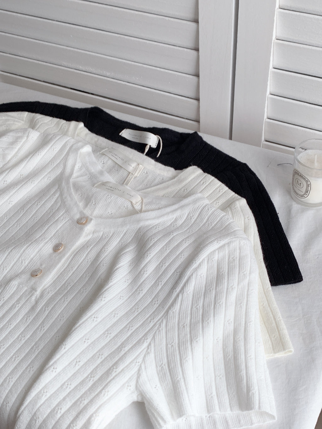 HELLO MILK TEE- 86691   百搭上衣