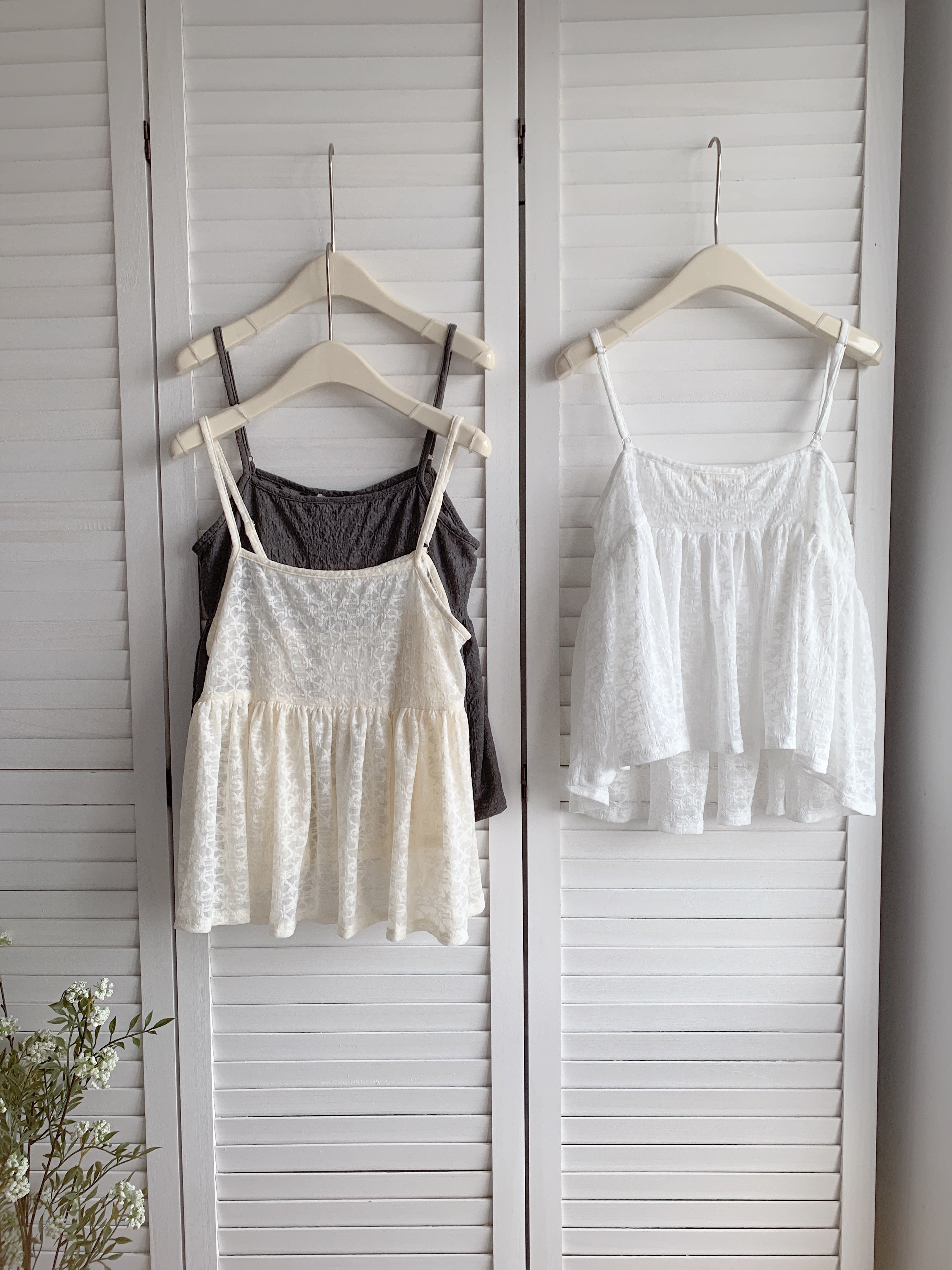 HELLO MILK TEE- 86696   韓系吊帶