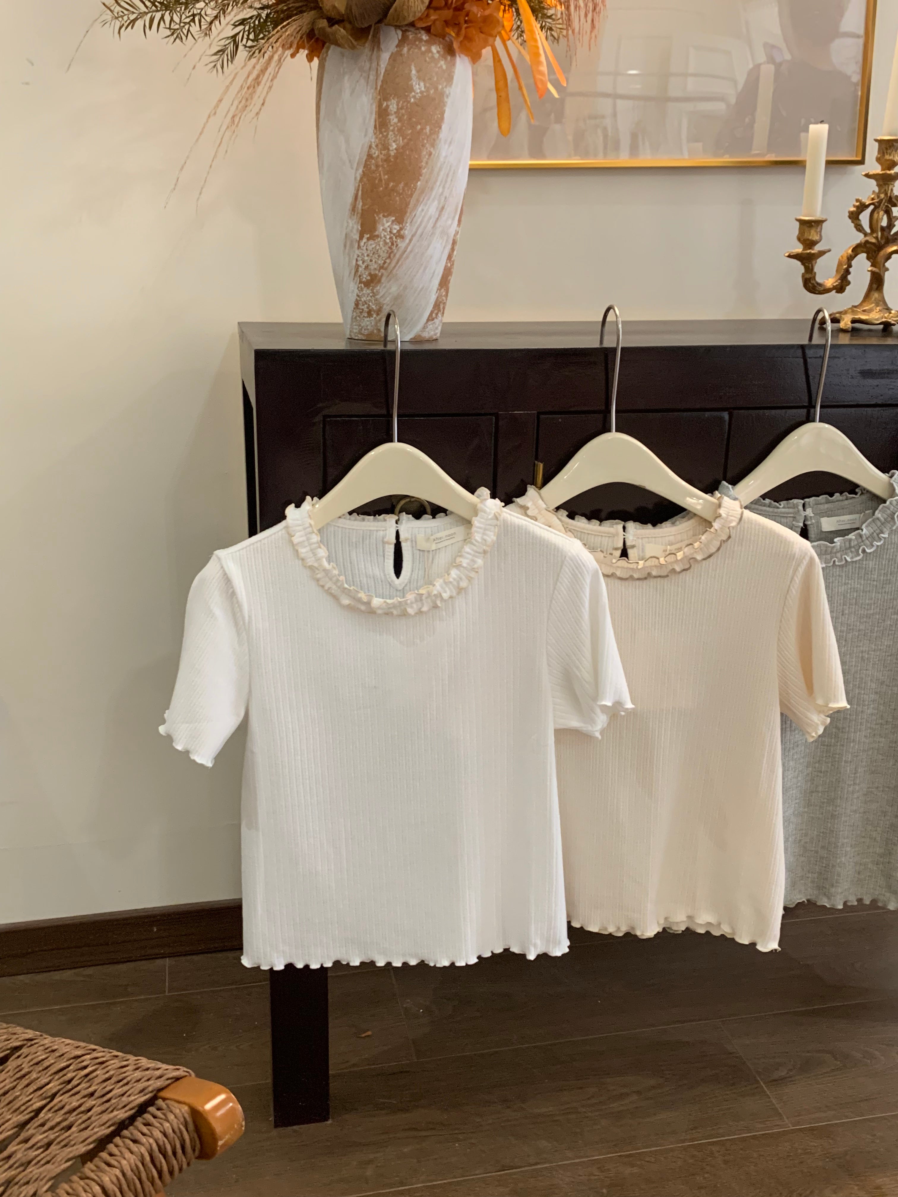 HELLO MILK TEE- 86731   韓系小衫
