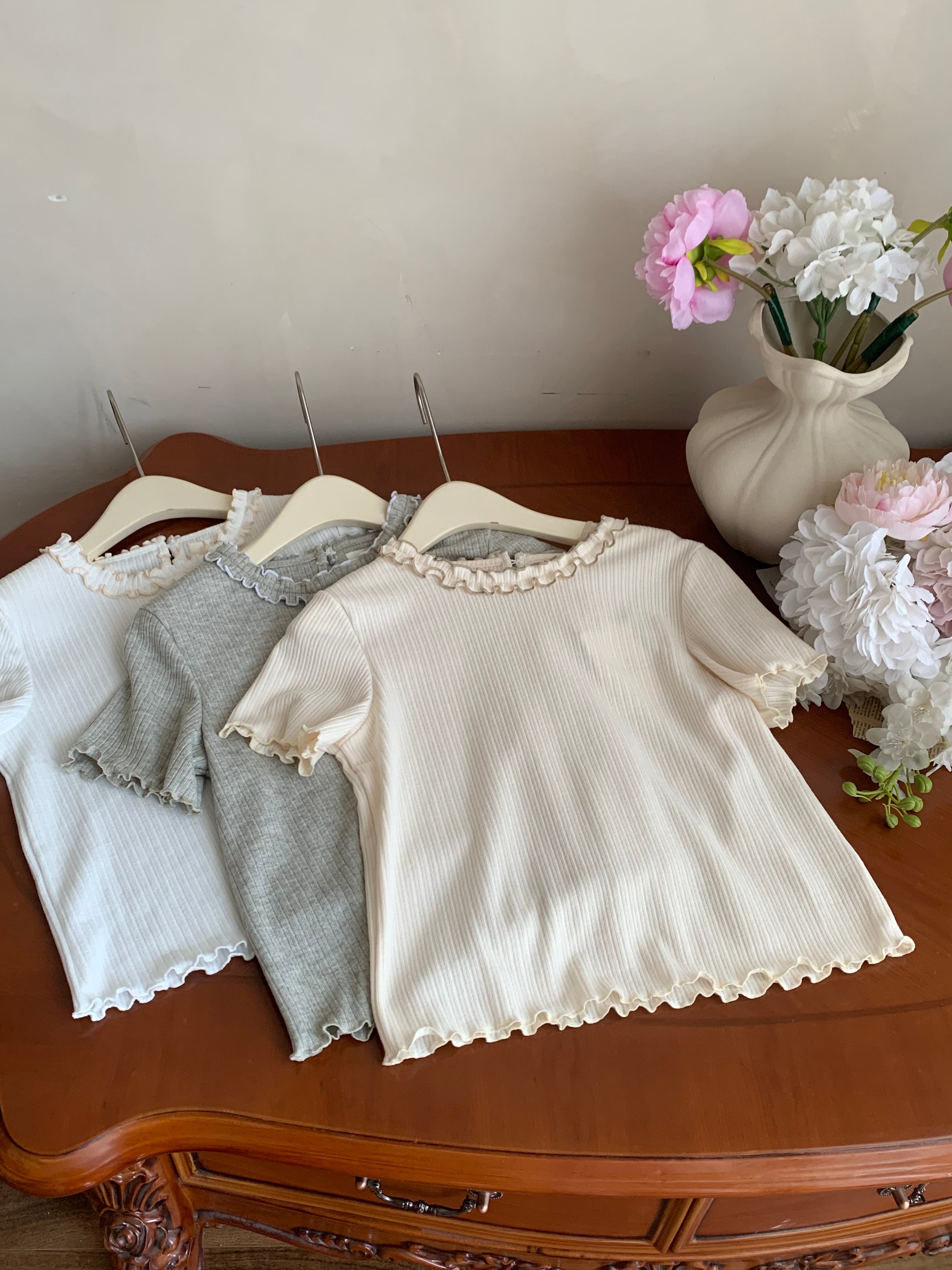 HELLO MILK TEE- 86731   韓系小衫