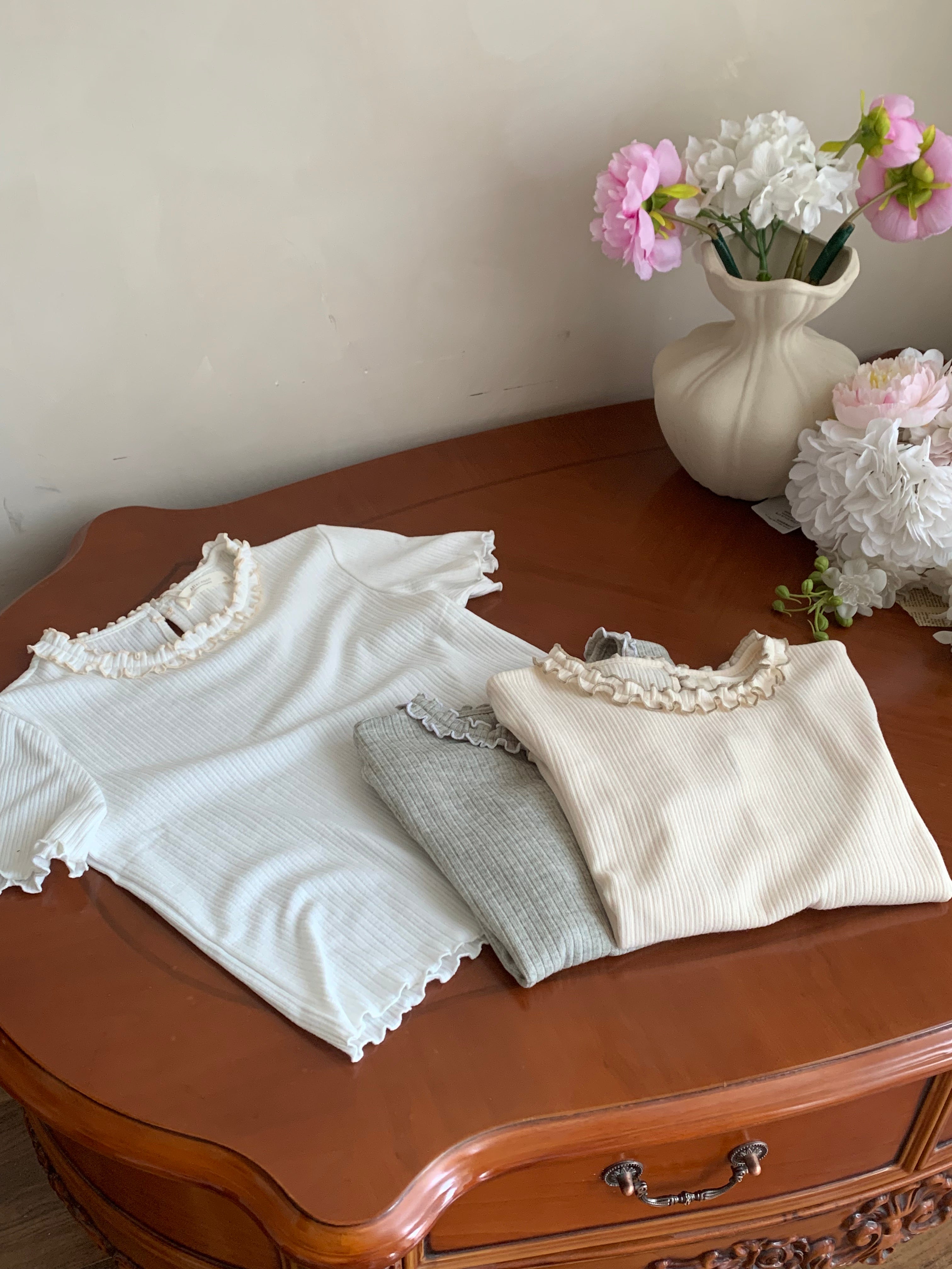 HELLO MILK TEE- 86731   韓系小衫