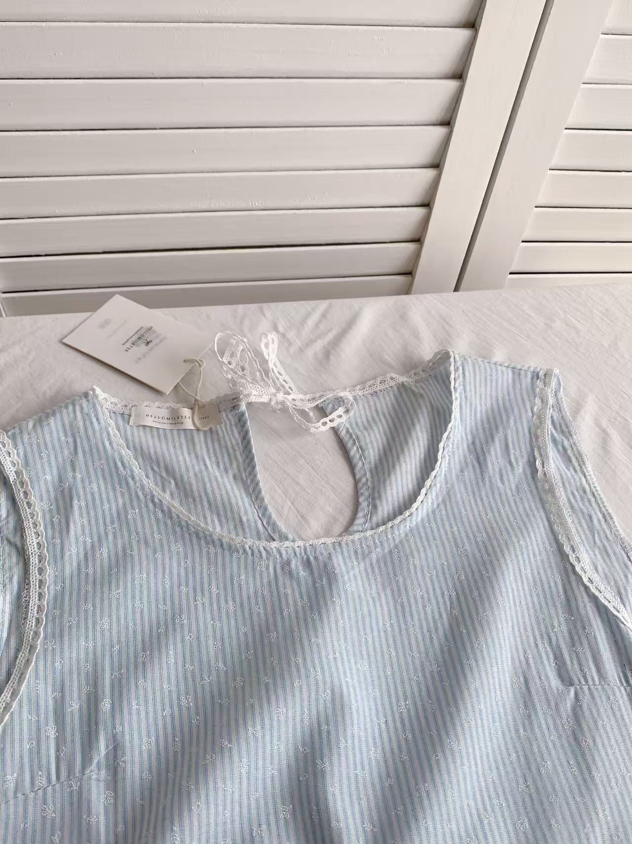 HELLO MILK TEE- 86443   無袖連衣裙