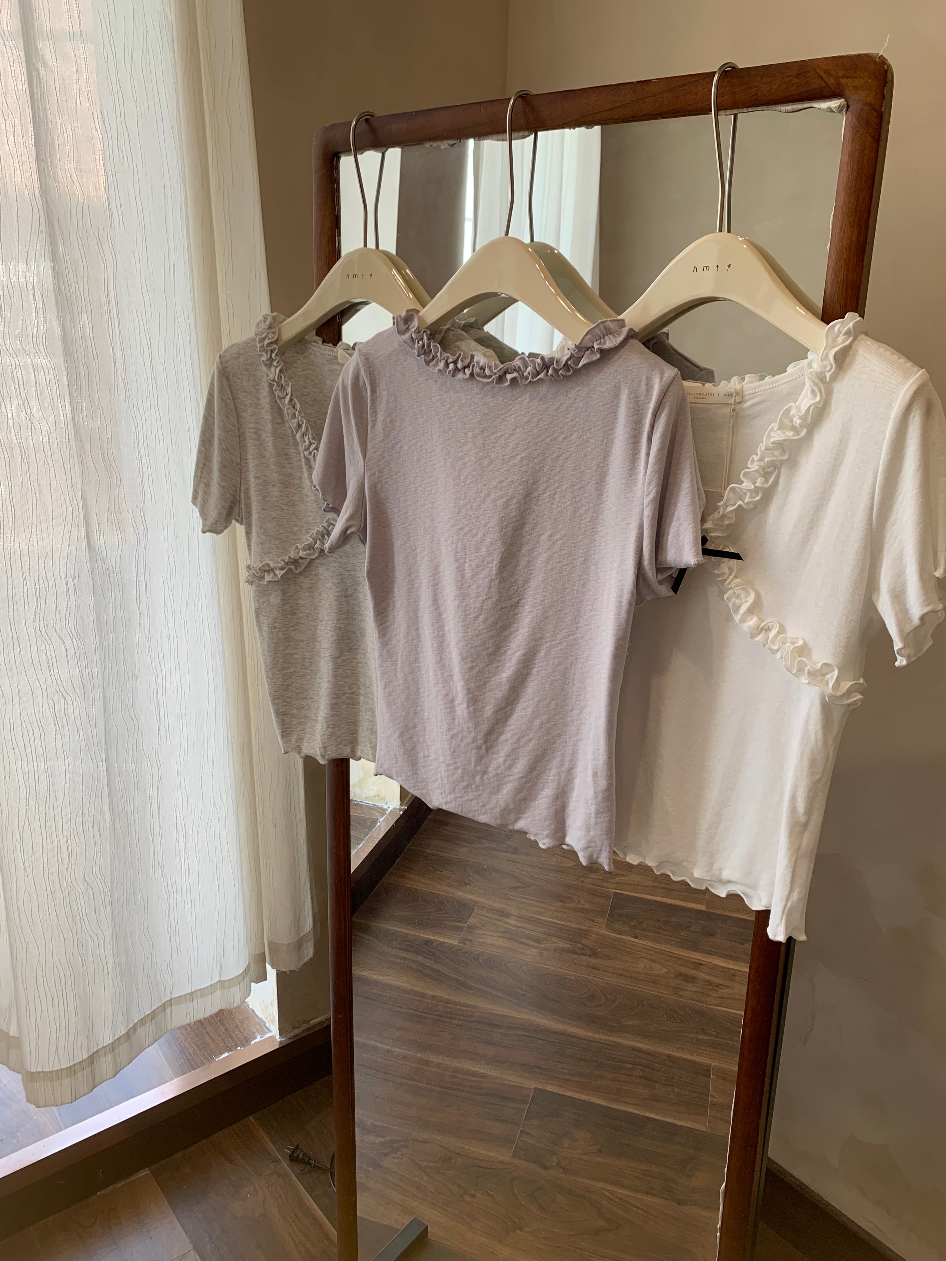 HELLO MILK TEE- 86746   設計感小衫