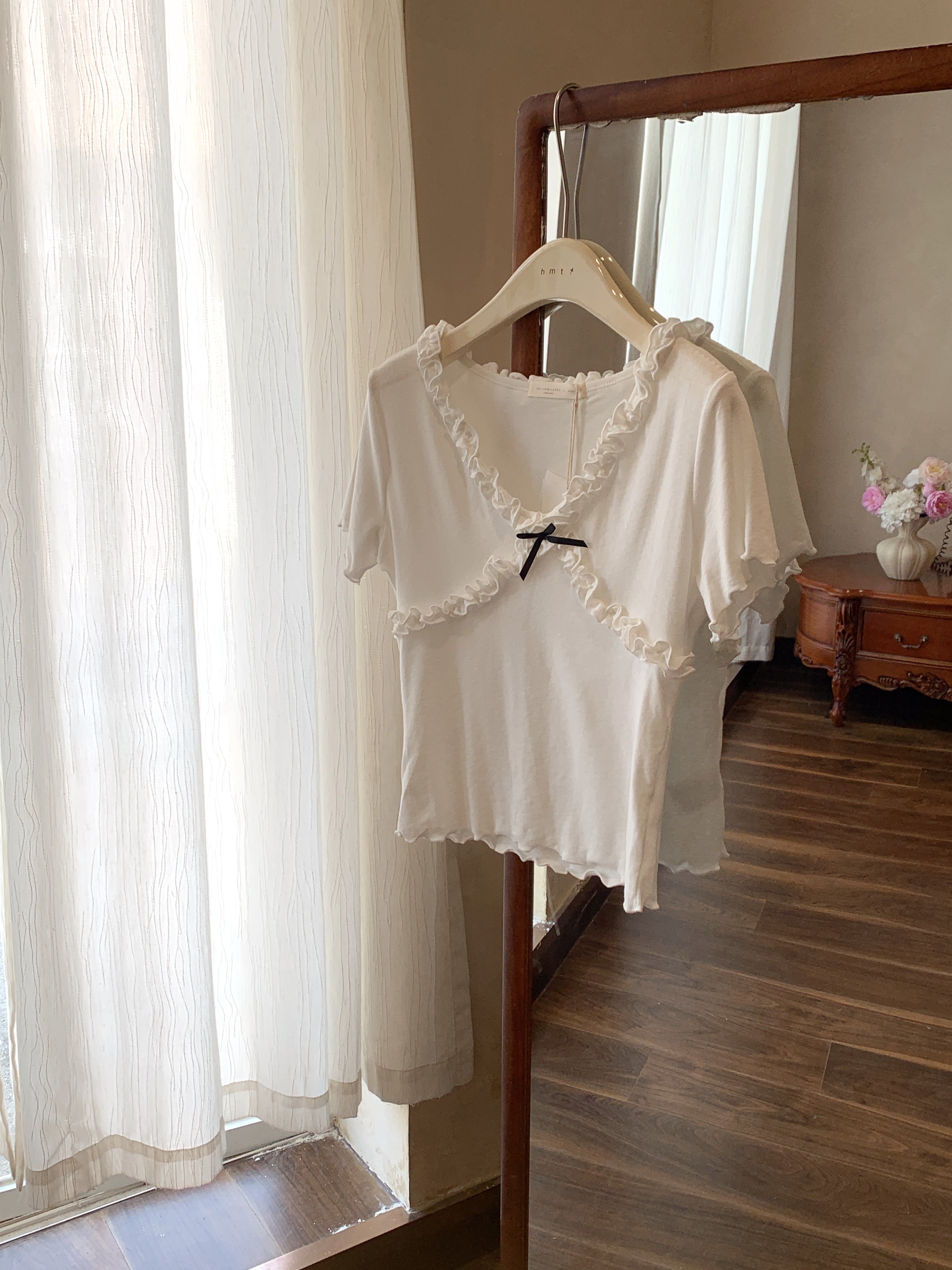 HELLO MILK TEE- 86746   設計感小衫