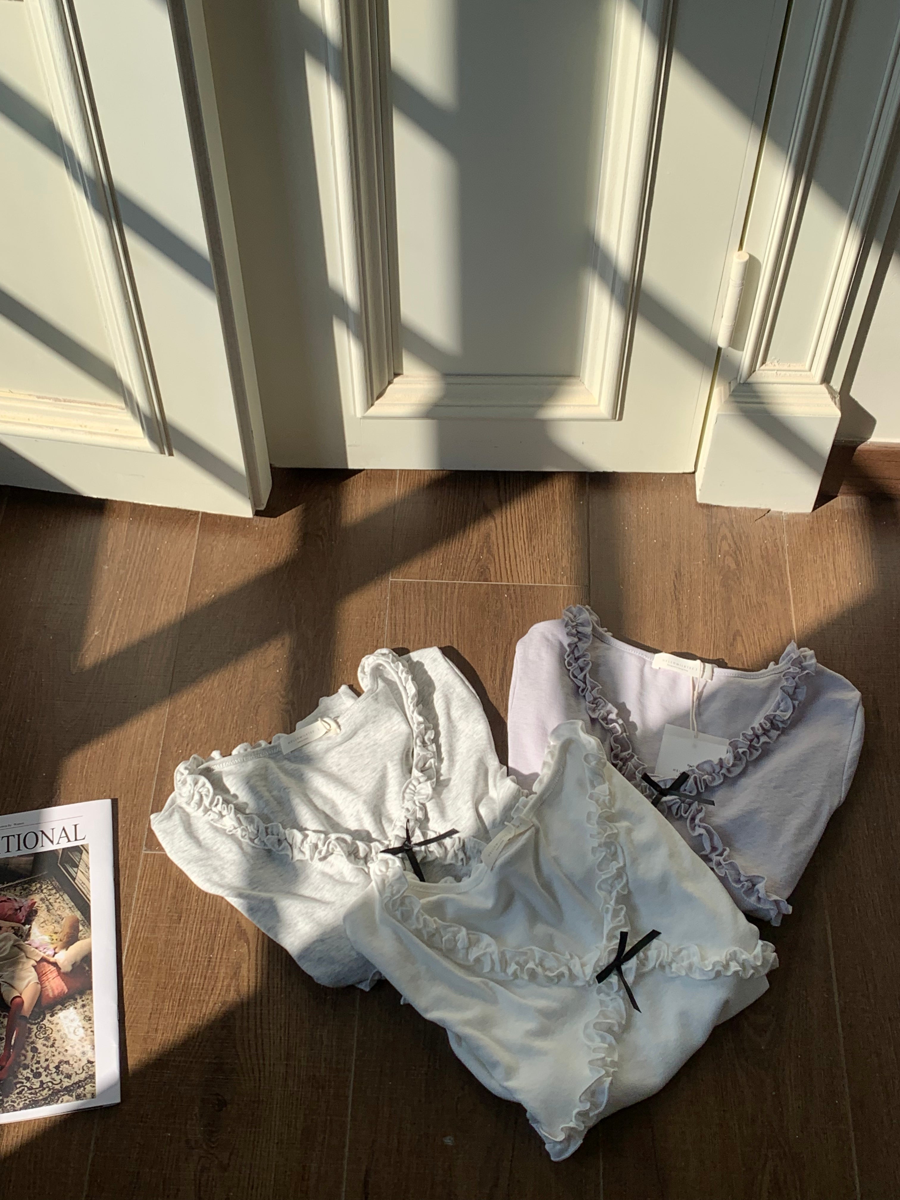 HELLO MILK TEE- 86746   設計感小衫