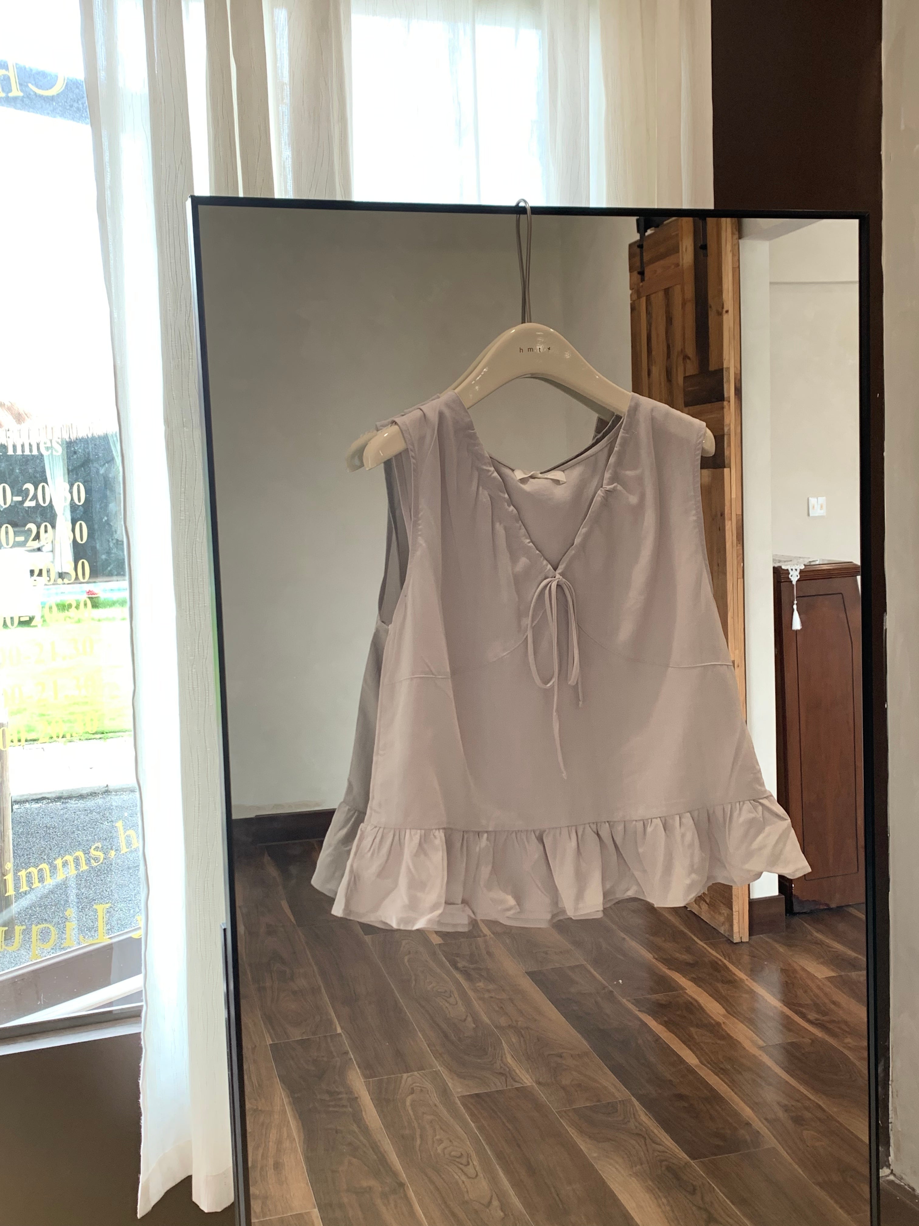 HELLO MILK TEE- 86754   抽繩小衫