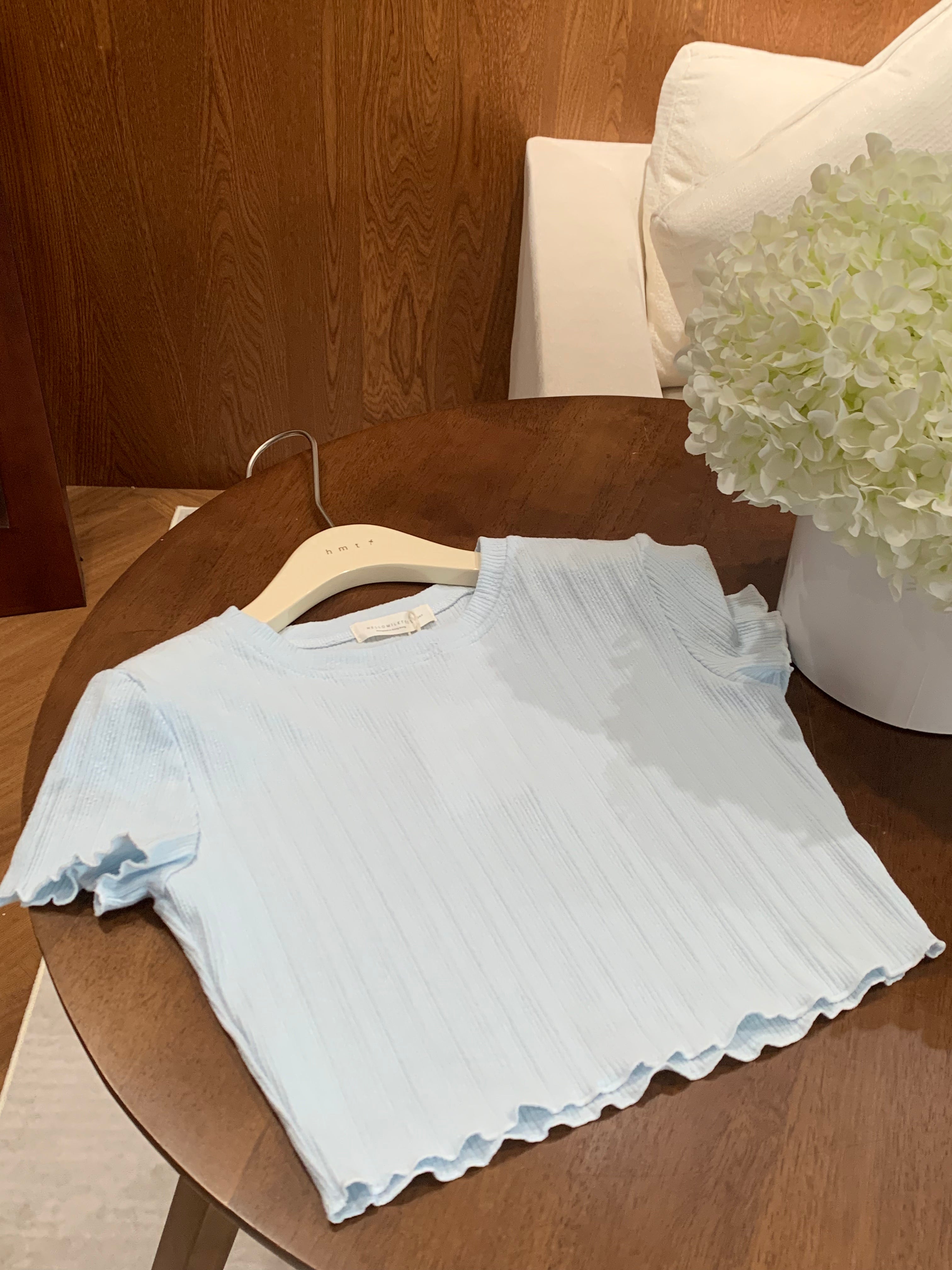 HELLO MILK TEE- 86774   圓領上衣