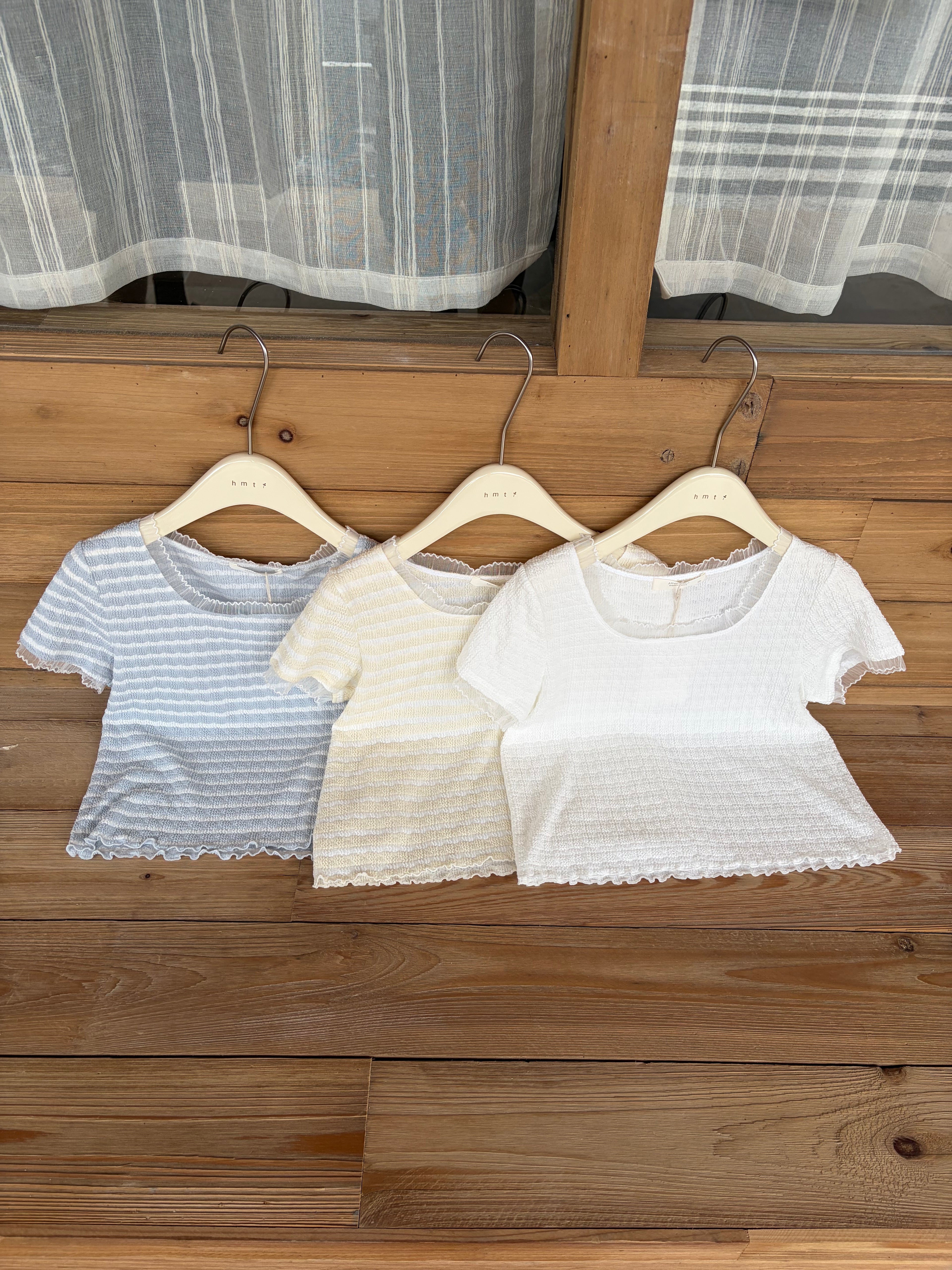 HELLO MILK TEE- 86770   條紋小衫
