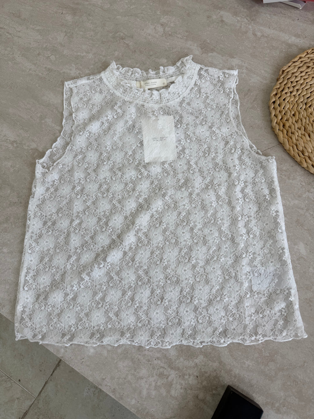 HELLO MILK TEE- 86870   無袖高領衫