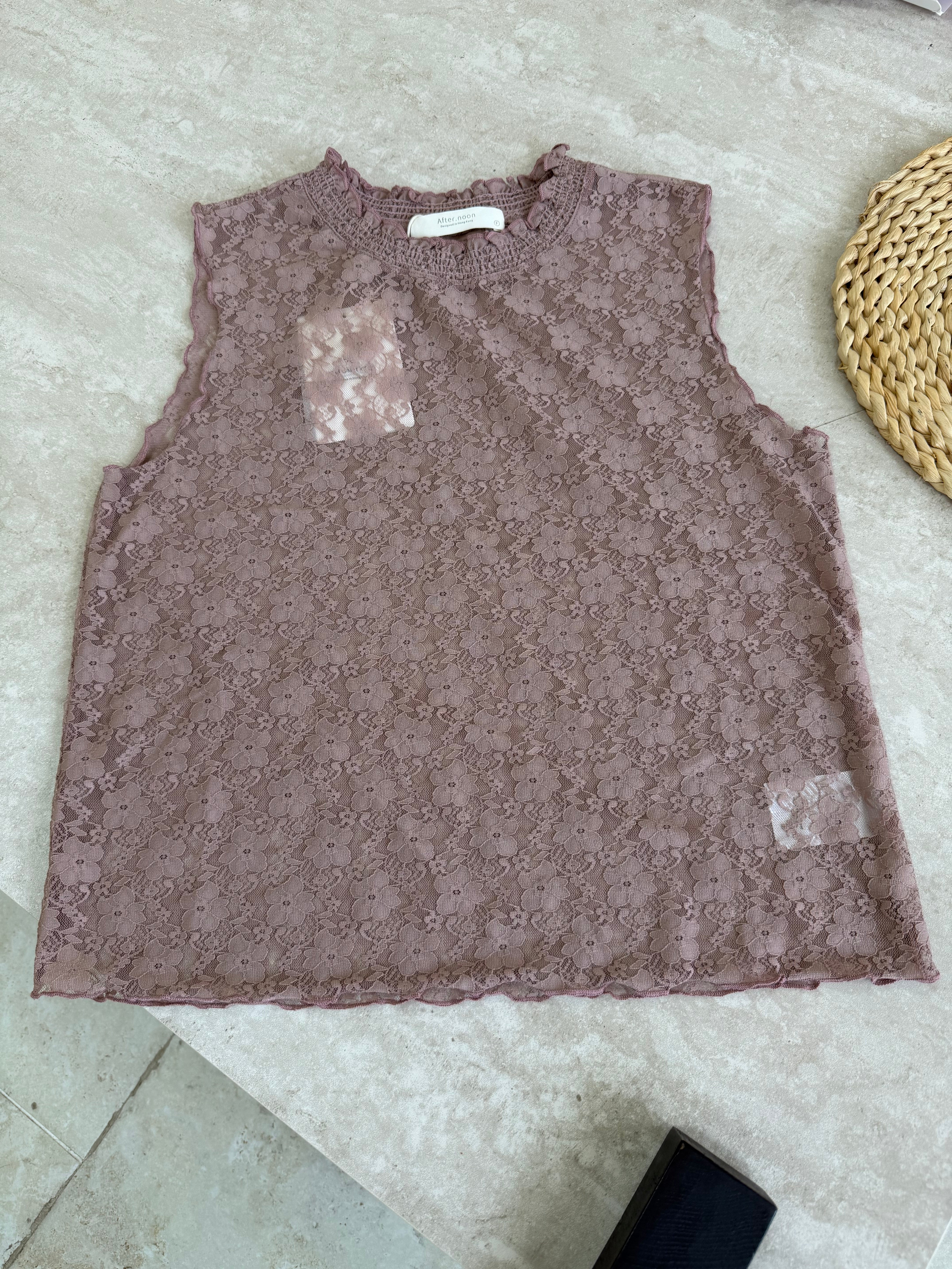 HELLO MILK TEE- 86870   無袖高領衫