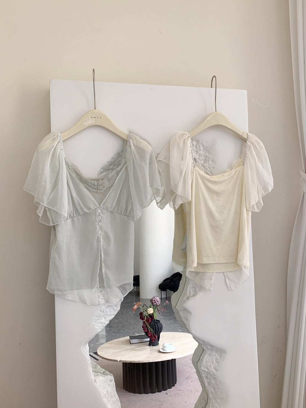 HELLO MILK TEE- 86714   法式小衫