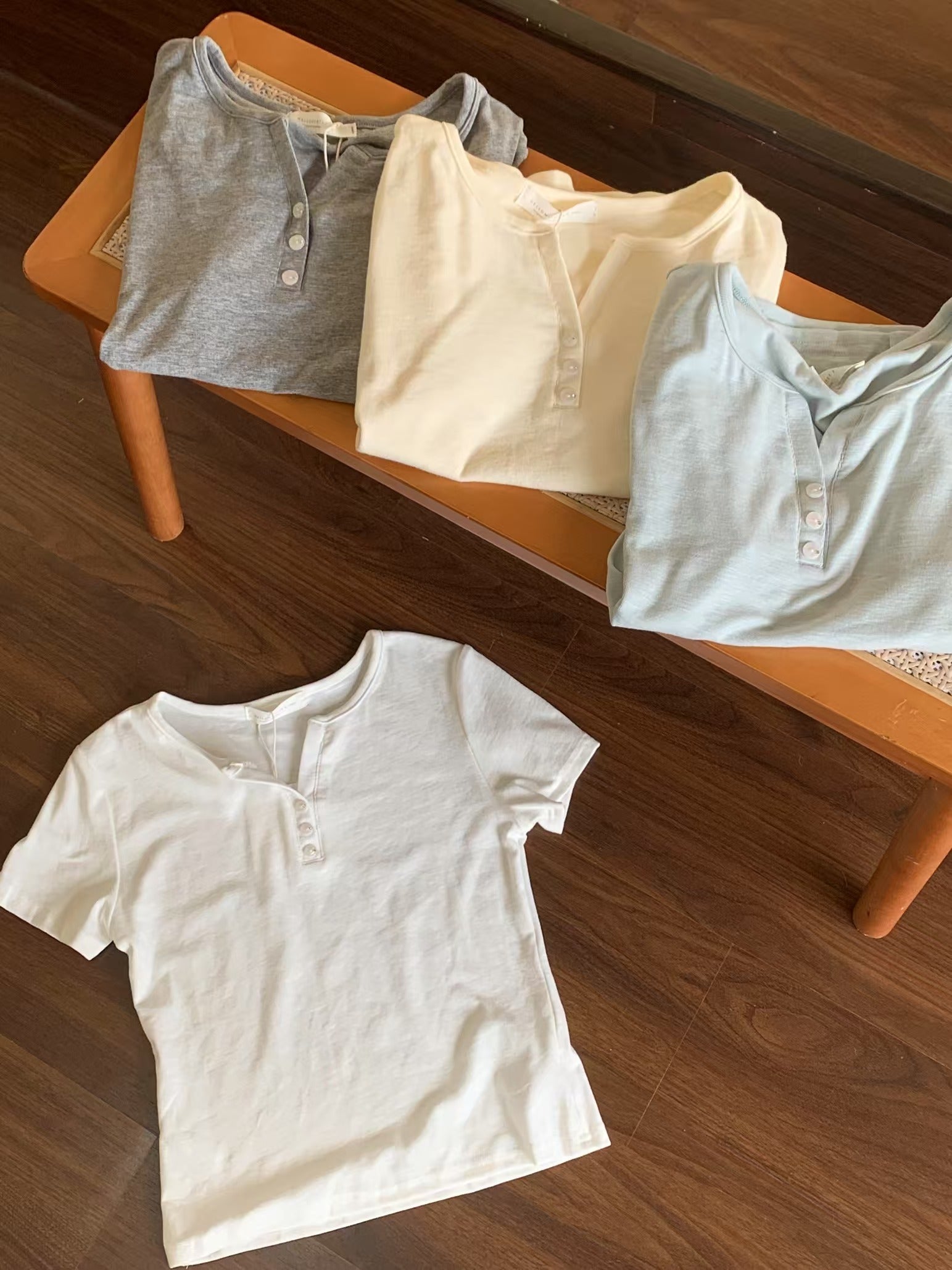 HELLO MILK TEE- 86848   簡約小衫