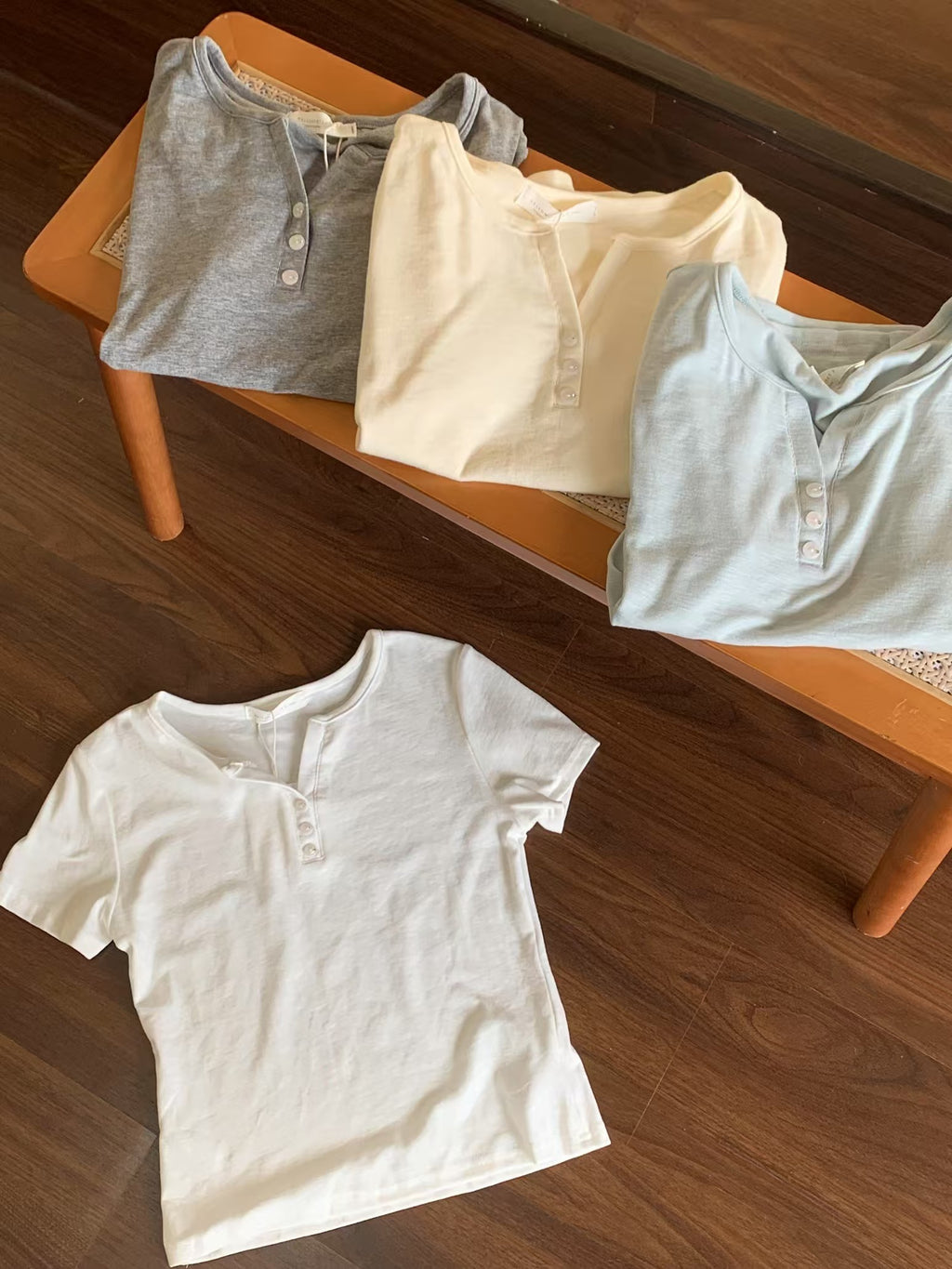 HELLO MILK TEE- 86848   簡約小衫