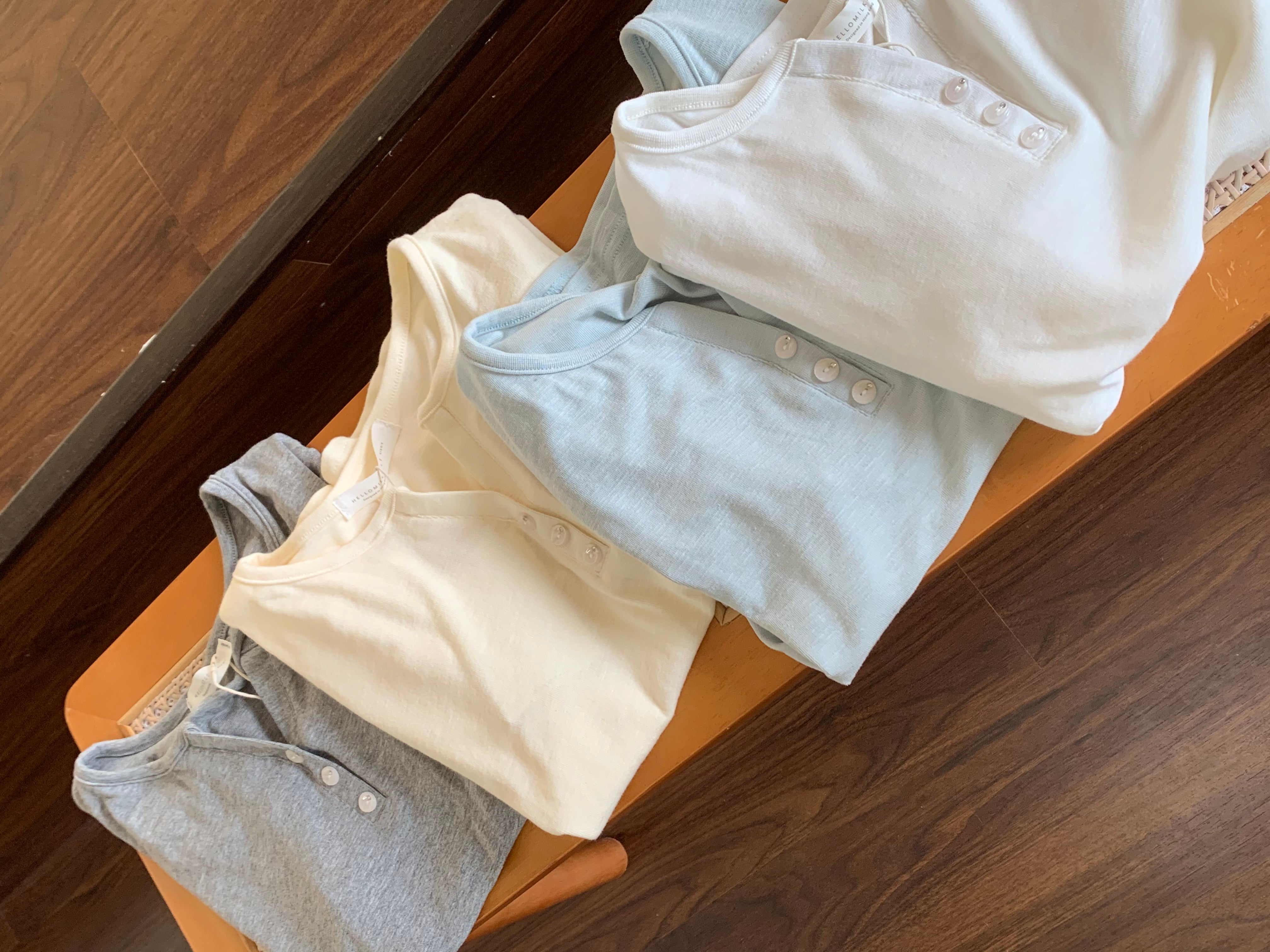 HELLO MILK TEE- 86848   簡約小衫