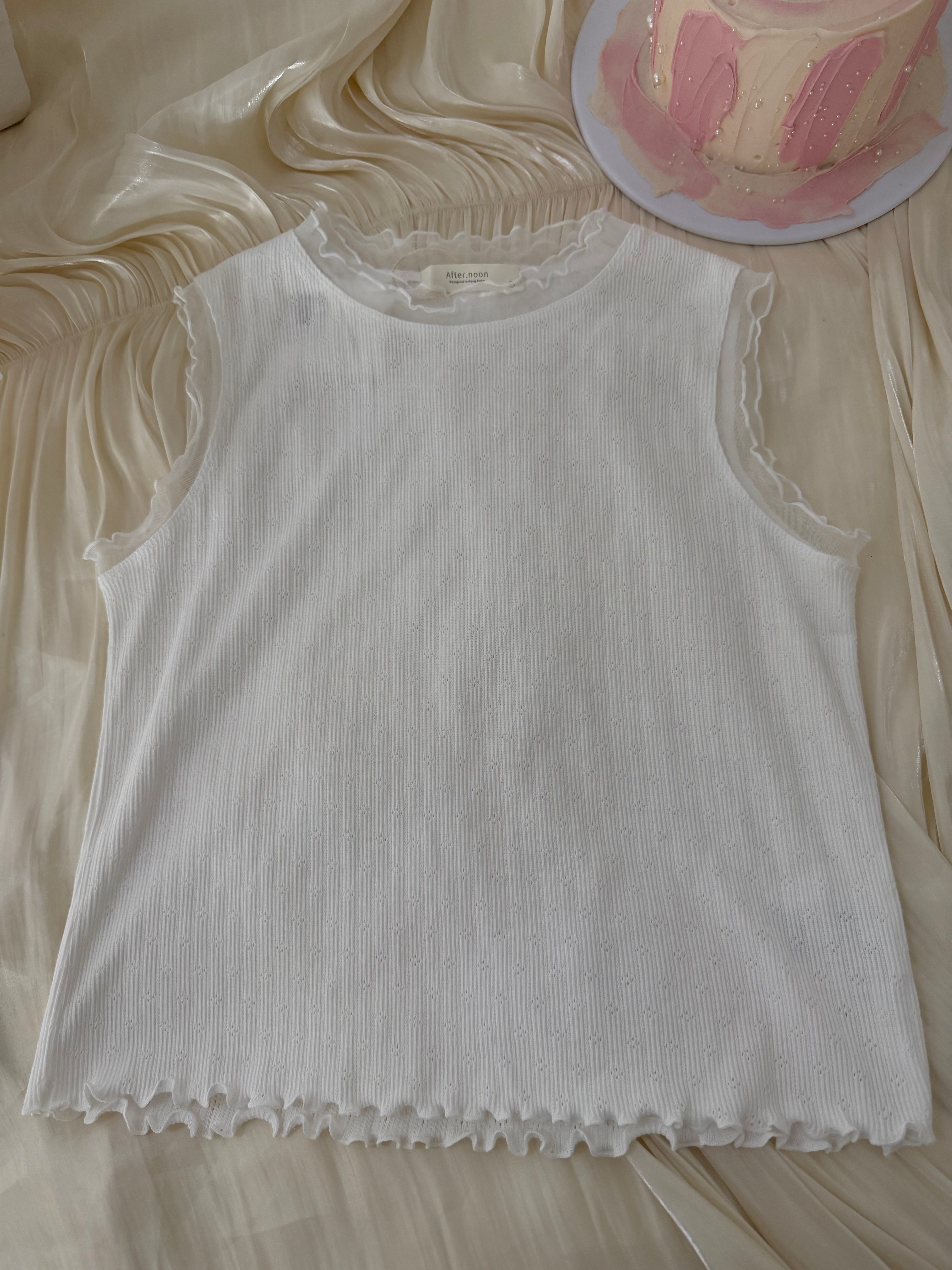 HELLO MILK TEE- 86863   無袖小衫