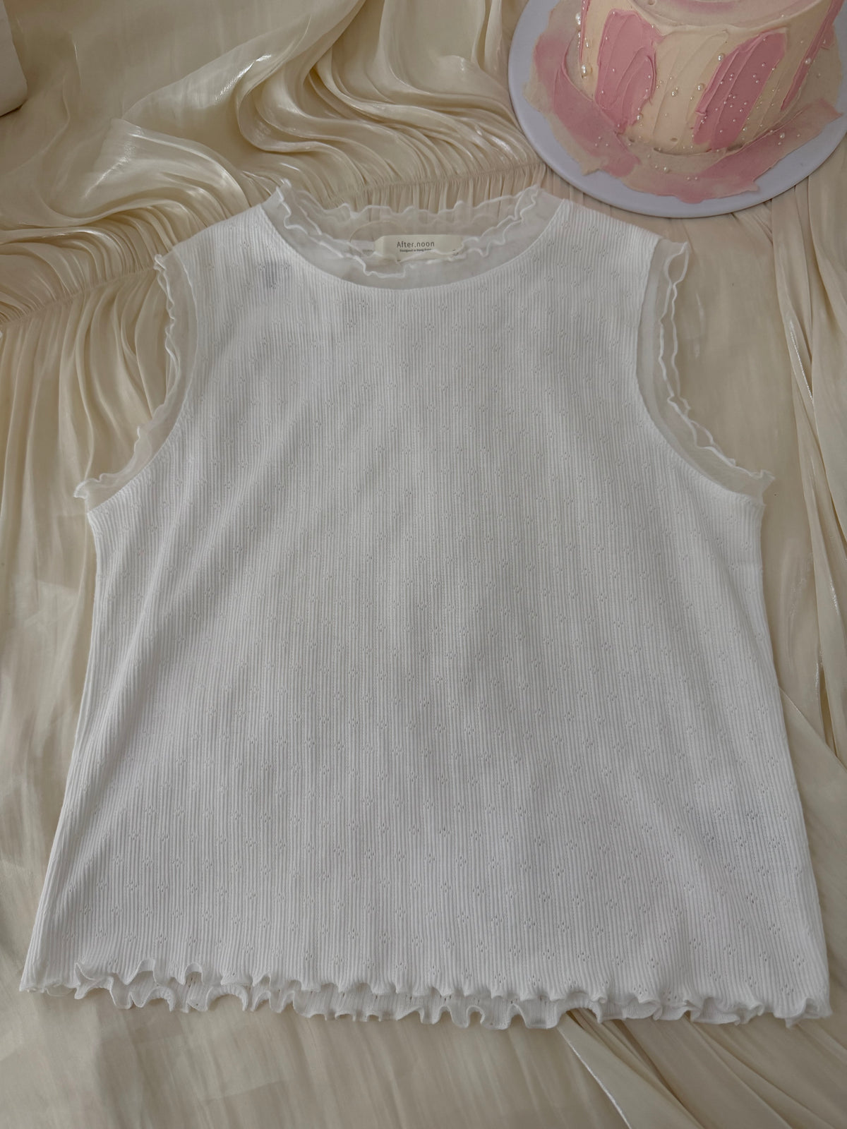 HELLO MILK TEE- 86863   無袖小衫