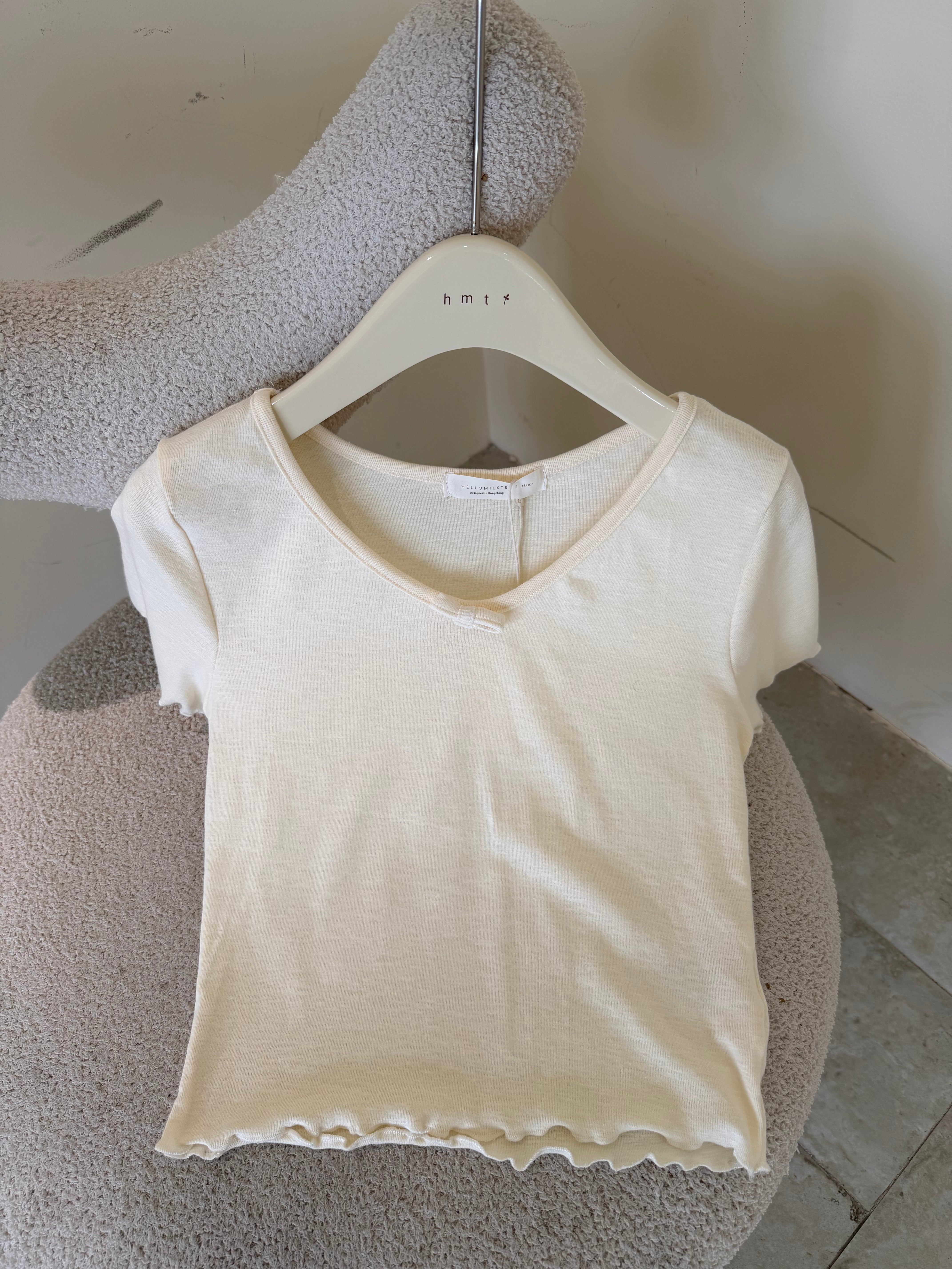 HELLO MILK TEE- 86849   圓領小衫