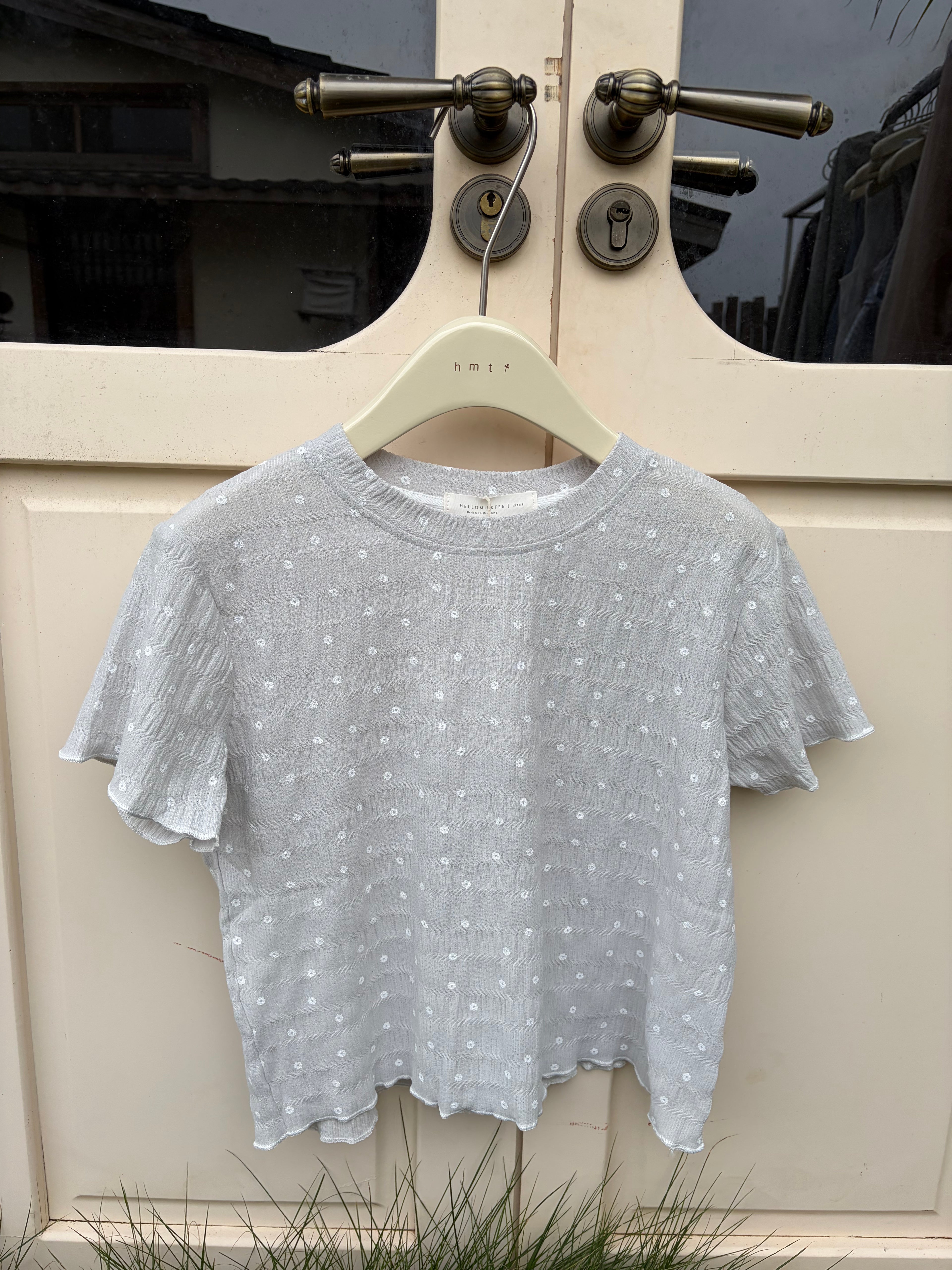 HELLO MILK TEE- 86692   簡約短袖衫