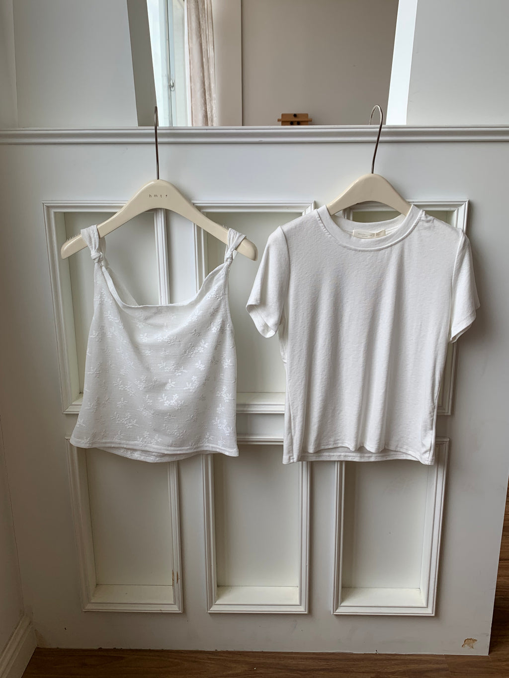 HELLO MILK TEE- 86745   圓領套裝