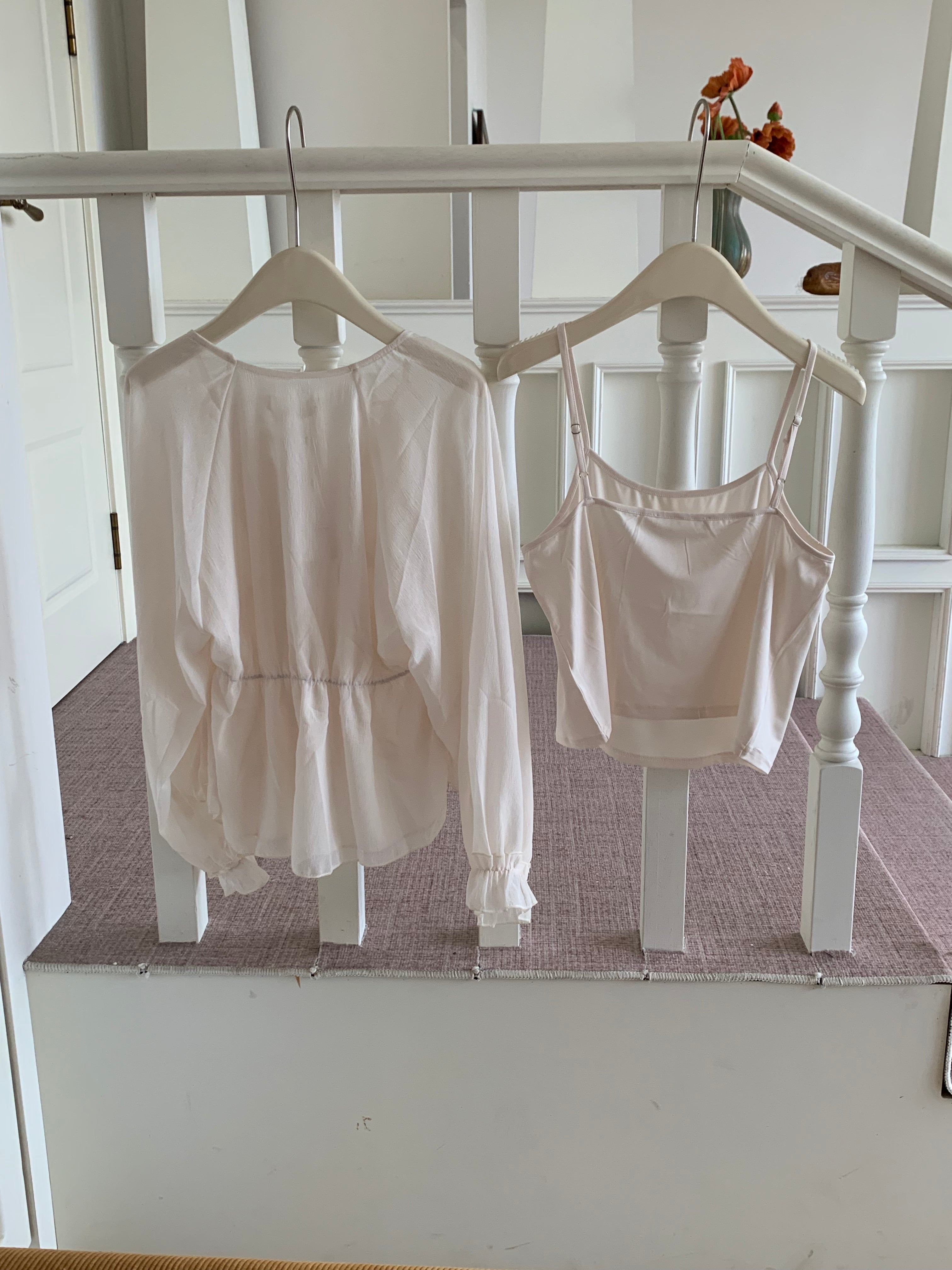 HELLO MILK TEE- 86836   法式套裝