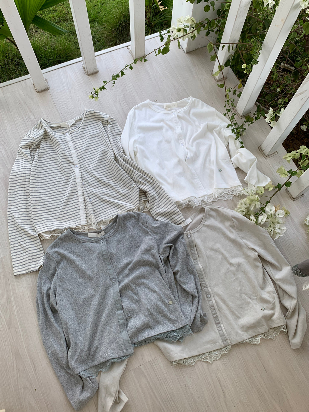 HELLO MILK TEE- 86884   圓領開衫